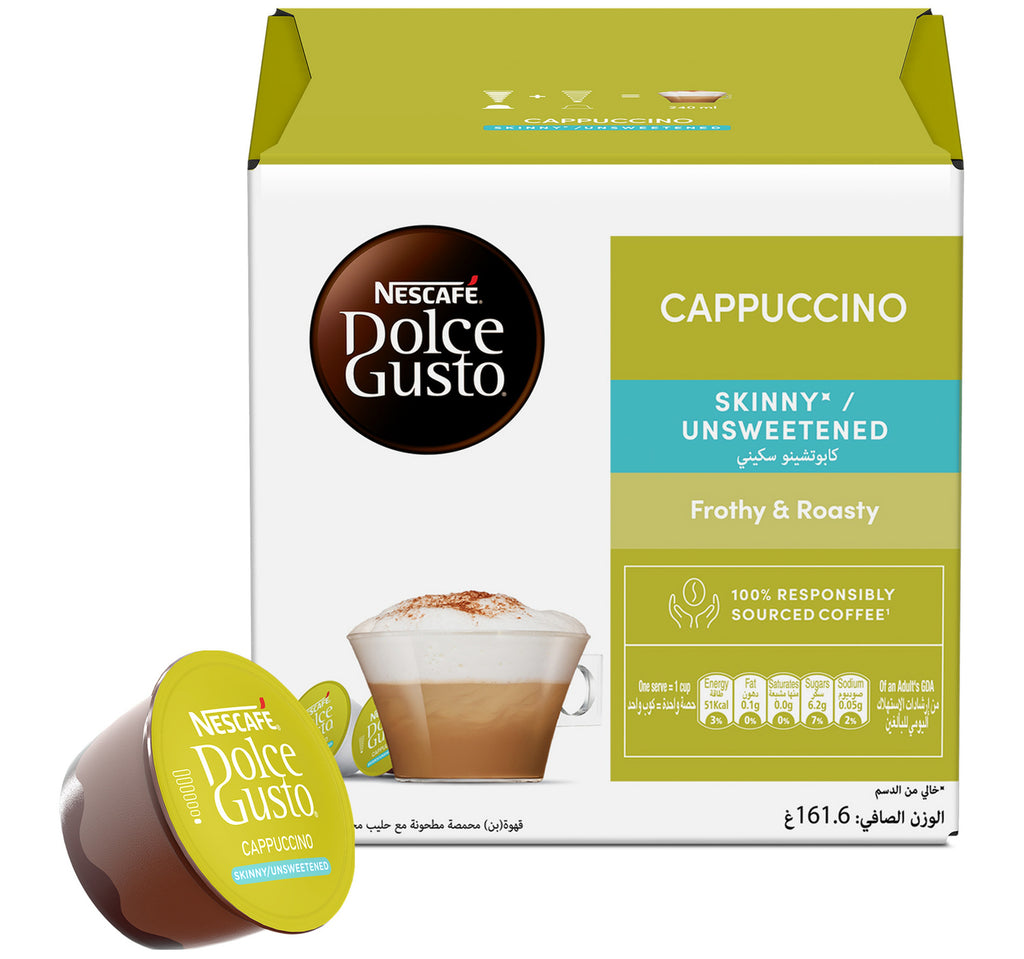 Nescafe Dolce Gusto Skinny Cappuccino Coffee 16 pcs