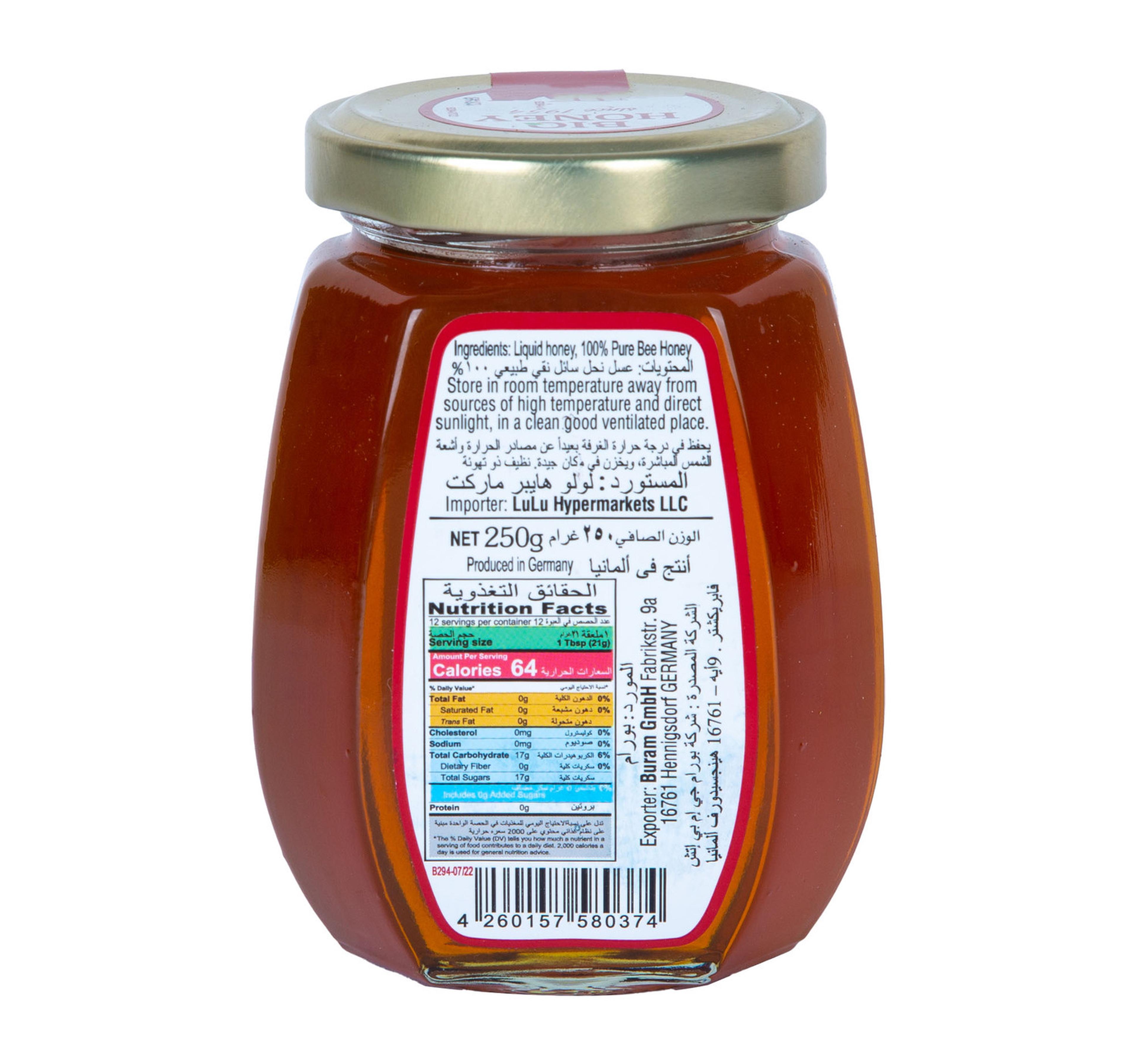 Bio Honey Natural Honey 250 g