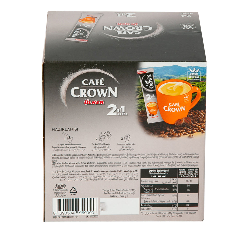 Cafe Crown 2in1 Instant Coffee 24 x 11 g