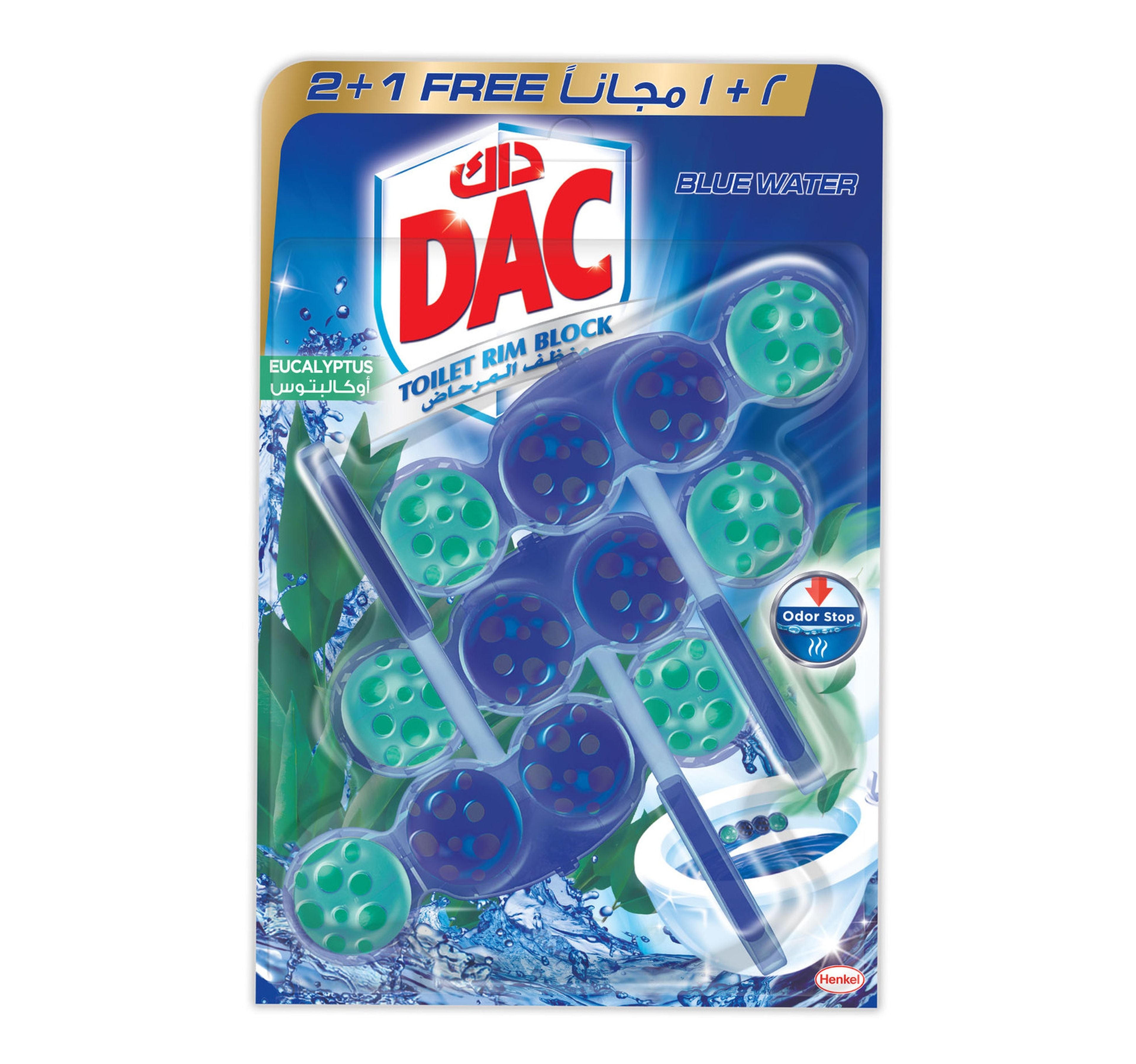Dac Clean and Fresh Toilet Rim Block Assorted 50 g 2+1