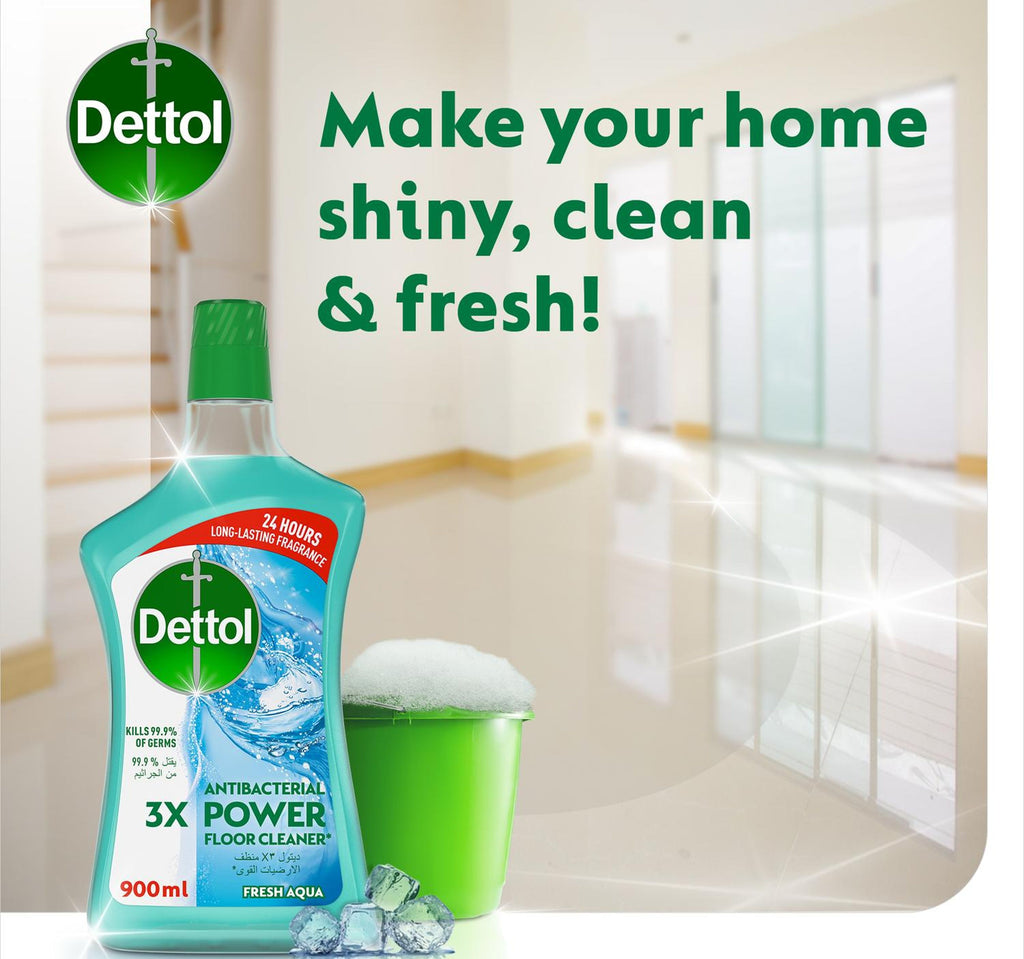 Dettol Anti-Bacterial Floor Cleaner Fresh Aqua Scent 900 ml