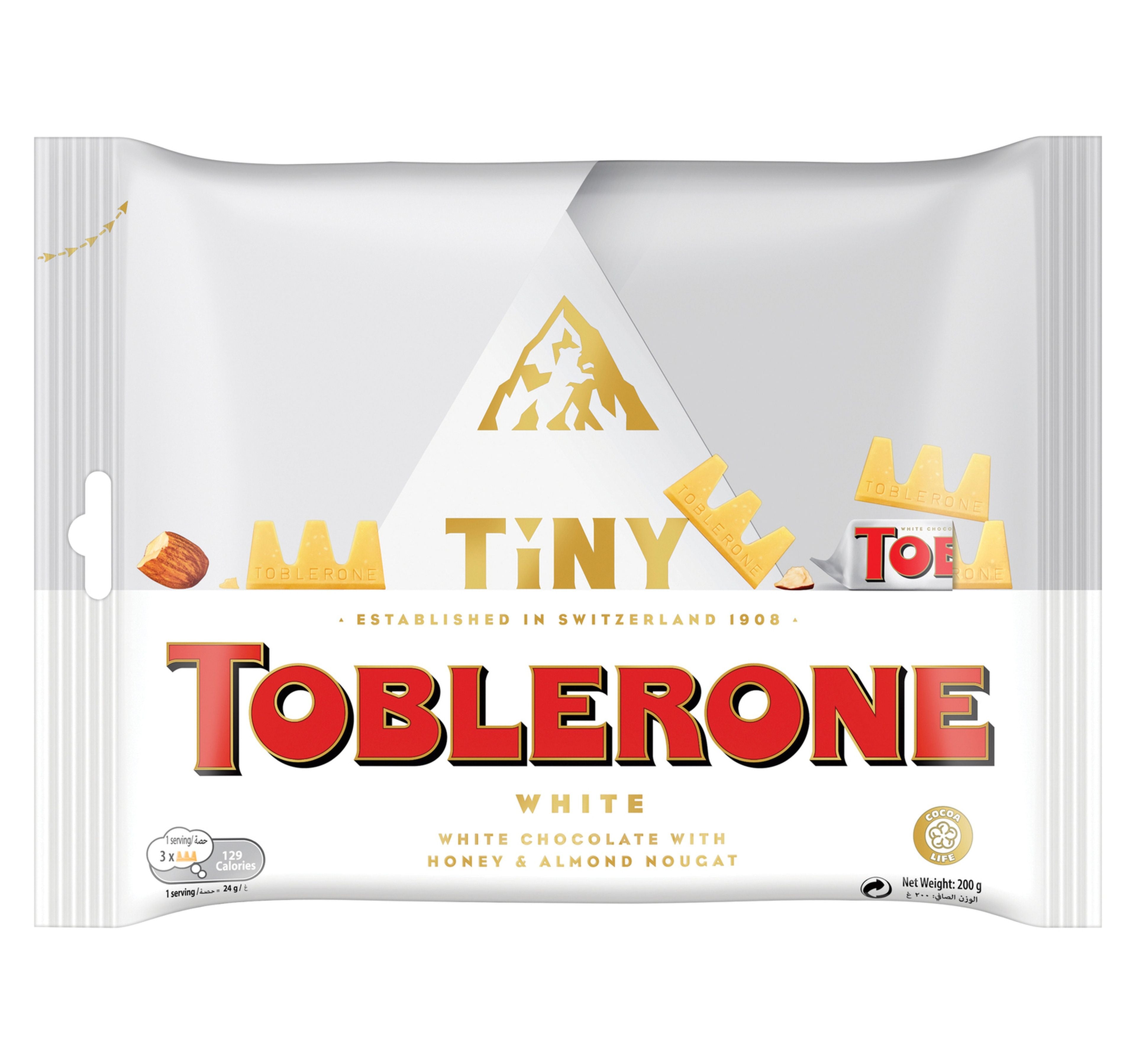 Toblerone-Tiny-Swiss-White-Chocolate-Bar-with-Honey-&-Almond-Nougat-Minis-Sharing-Pack-200-g