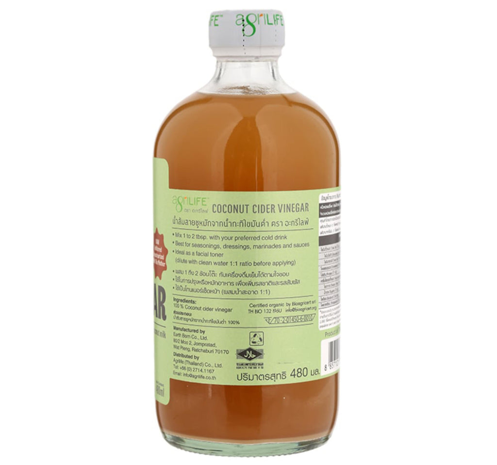 Agrilife Organic Coconut Cider Vinegar 480 ml