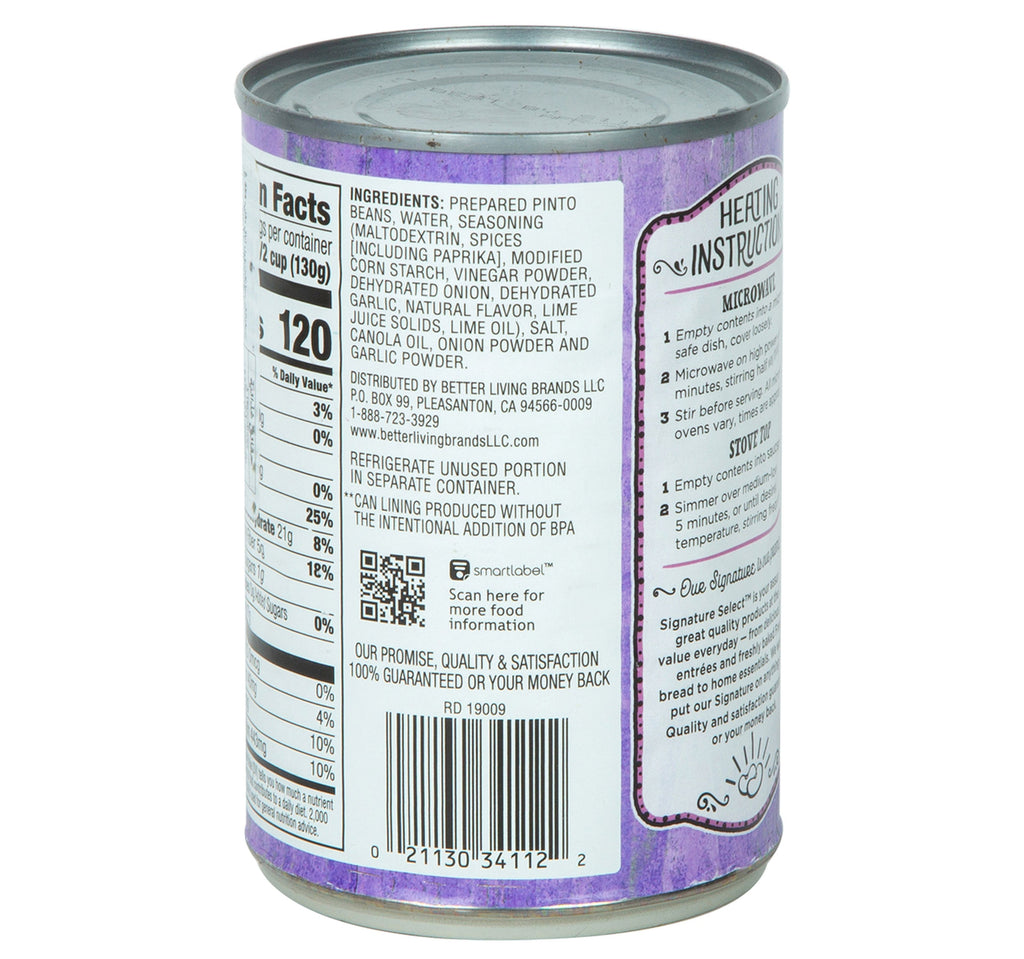 Signature Select Vegetarian Refried Beans 454 g
