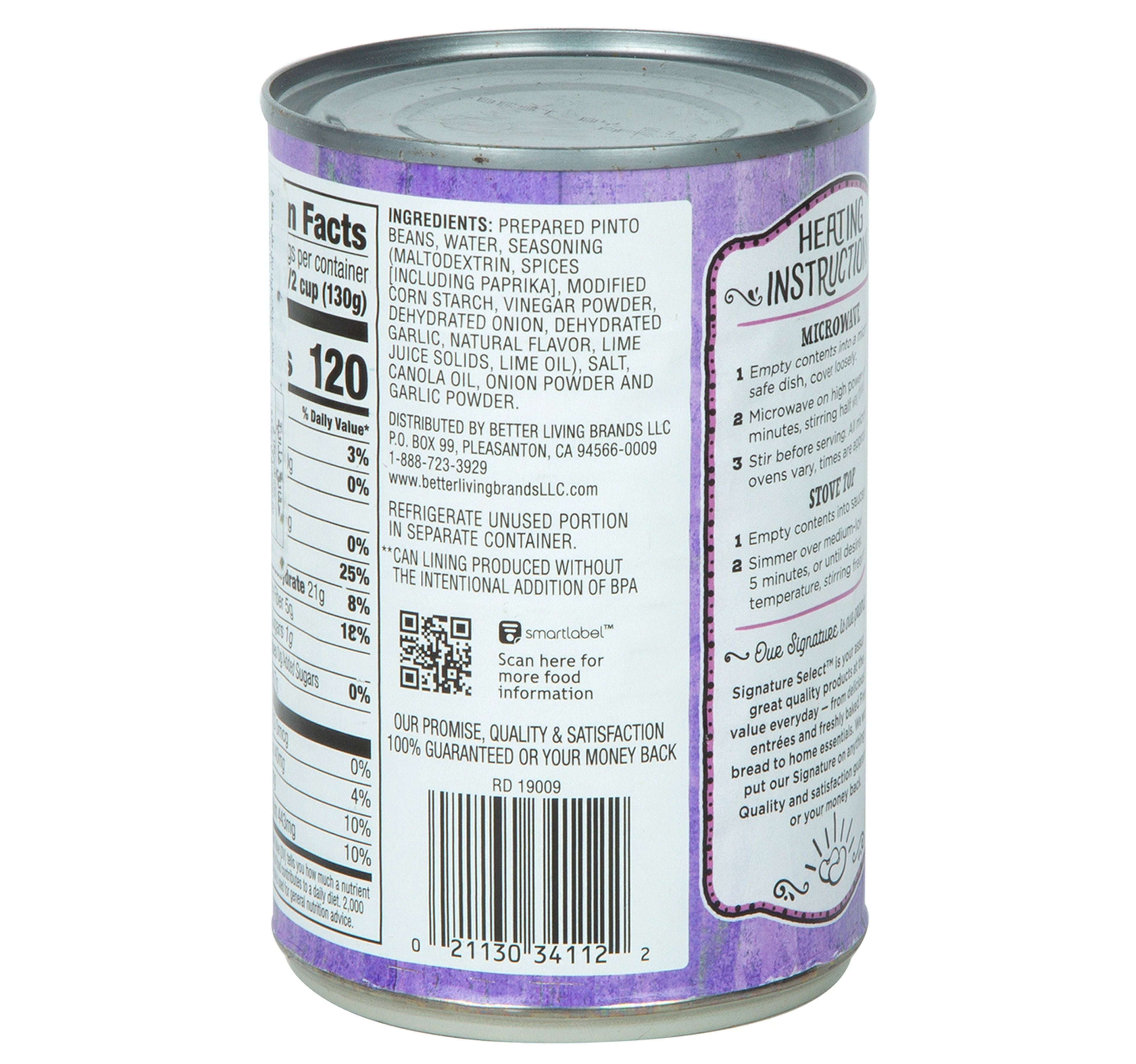 Signature Select Vegetarian Refried Beans 454 g