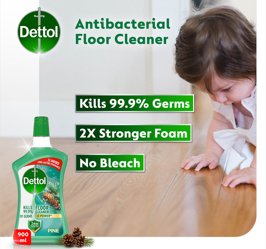 Dettol Anti-Bacterial Floor Cleaner Pine Scent 900 ml