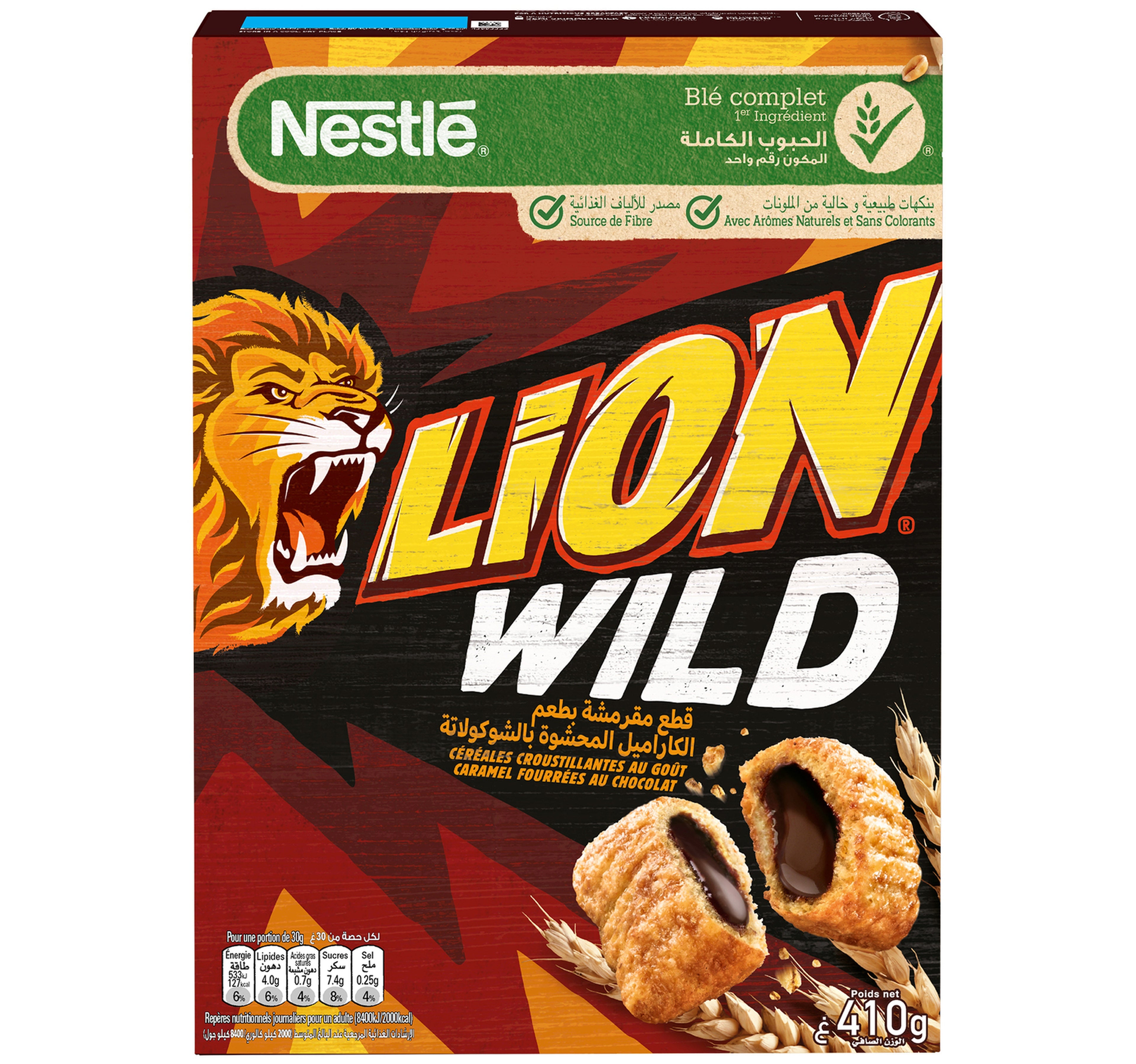 Nestle Lion Wild Cereal Caramel & Chocolate 410 g