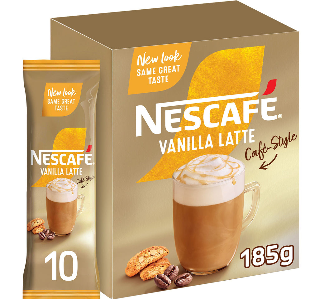Nescafe Vanilla Latte Coffee Mix 10 x 18.5 g