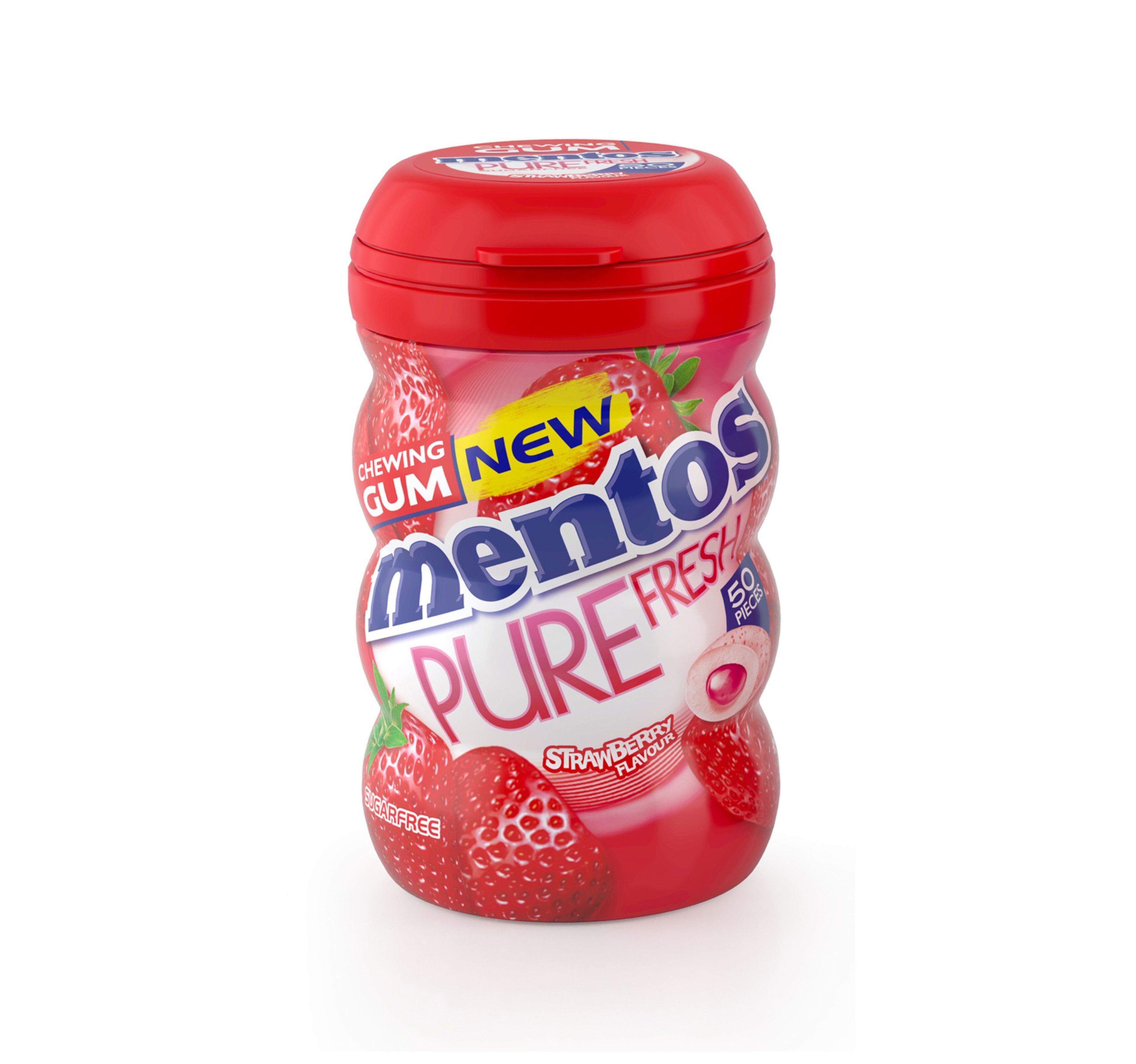 Mentos-Pure-Fresh-Sugar-Free-Strawberry-Flavour-Chewing-Gum-50-pcs