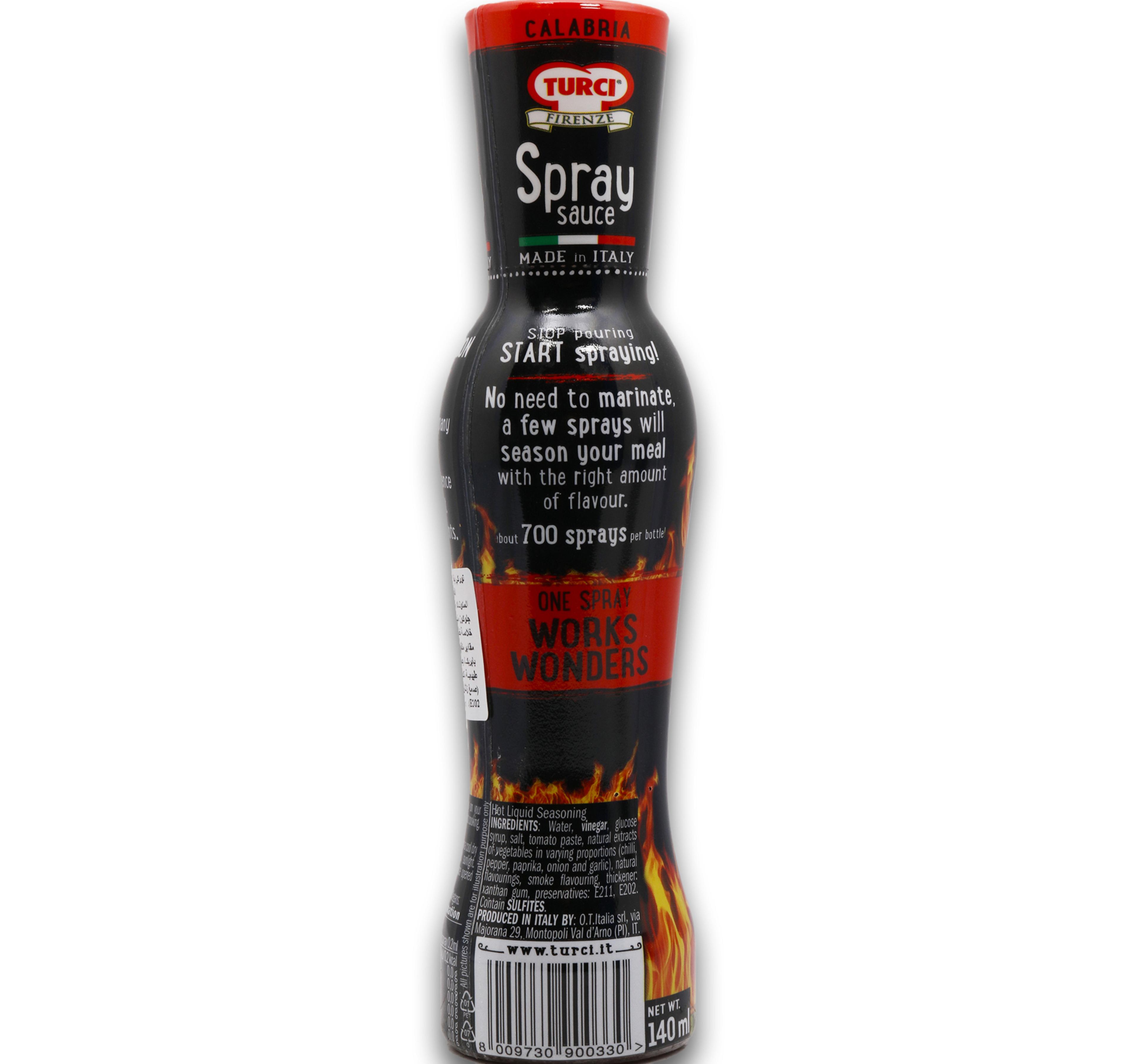 Turci Spray Sauce Calabria Pepper 140 ml