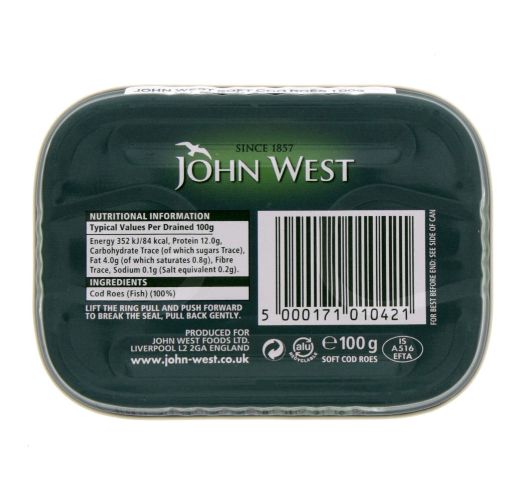 John West Soft Cod Roes 100 g
