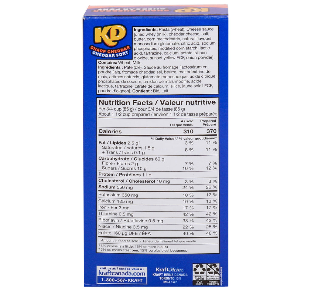 KD Sharp Cheddar Macaroni & Cheese 175 g