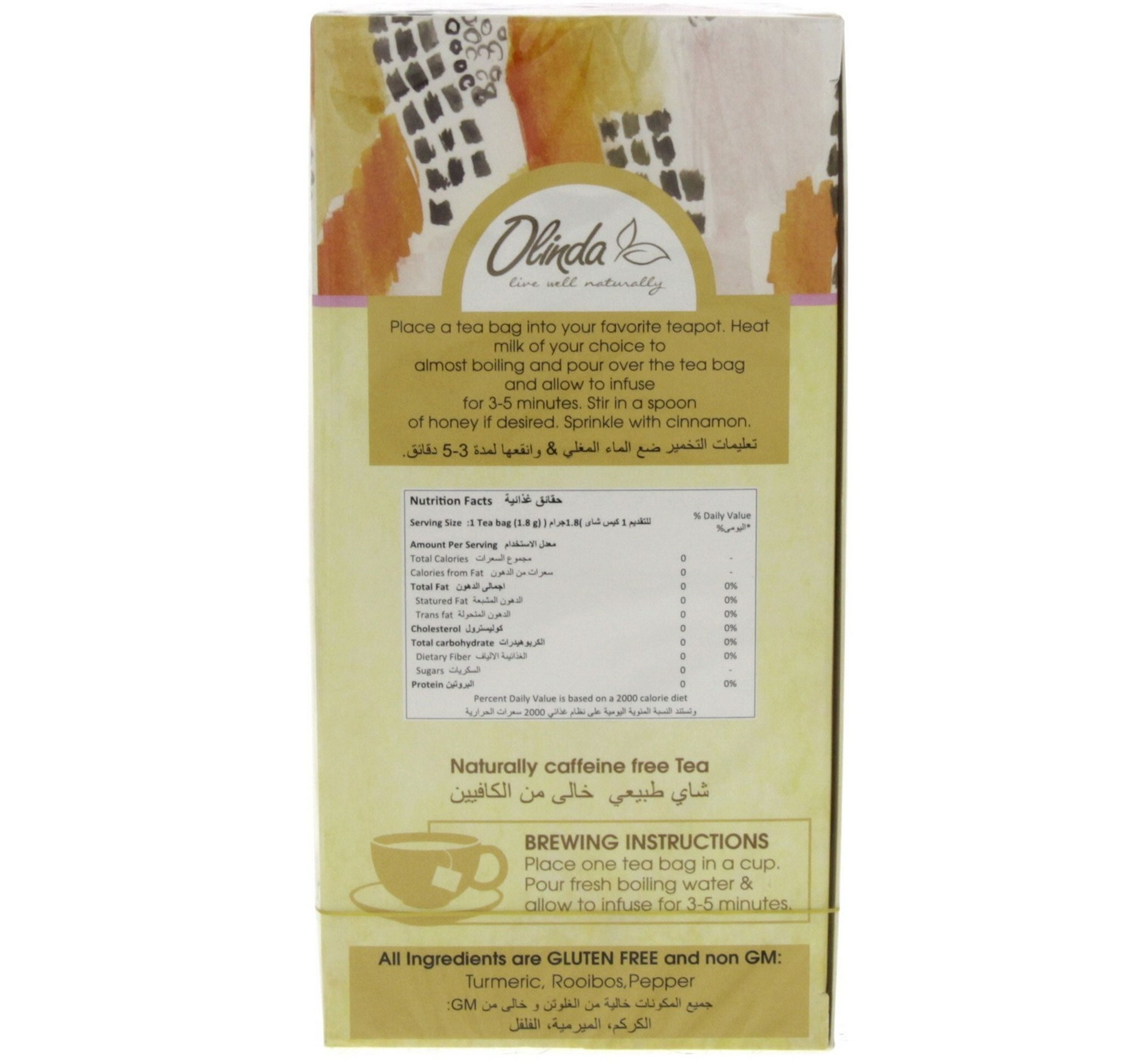 Olinda Turmeric Rooibos Tea 25 pcs