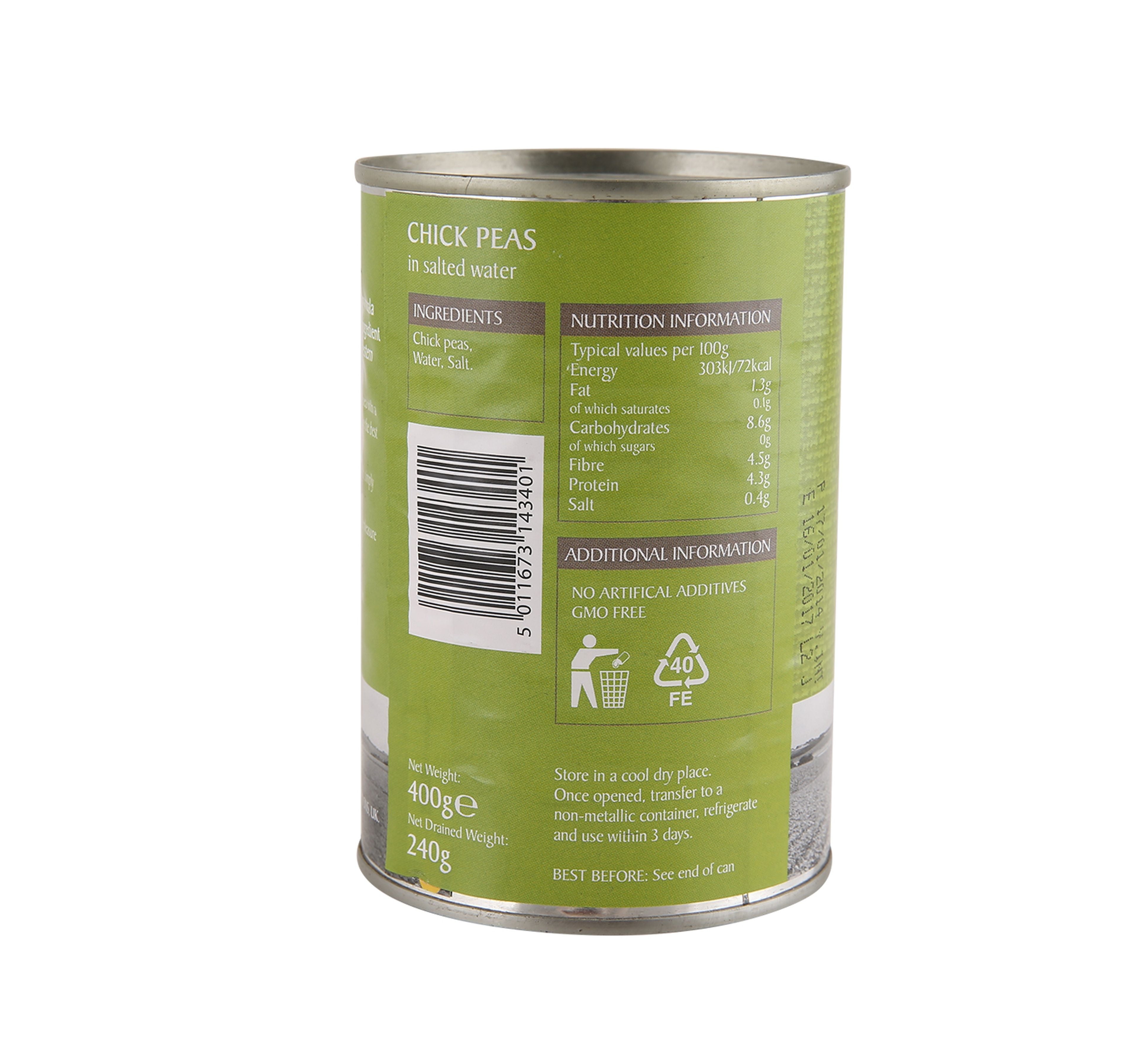 Epicure Chick Peas In Salted Water 400 g