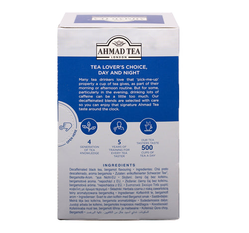 Ahmad Tea Decaffeinated Earl Grey Tea 20 Teabags