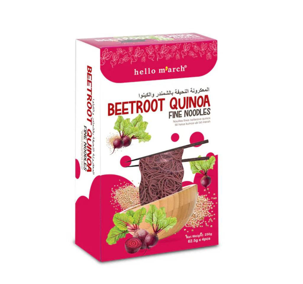 Hello M'arch Beetroot Quinoa Fine Noodles 250 g