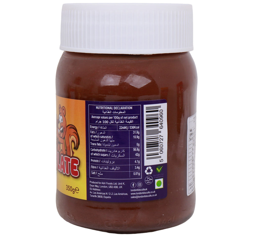 London Biscuits Nutolate Hazelnut & Chocolate Spread 350 g