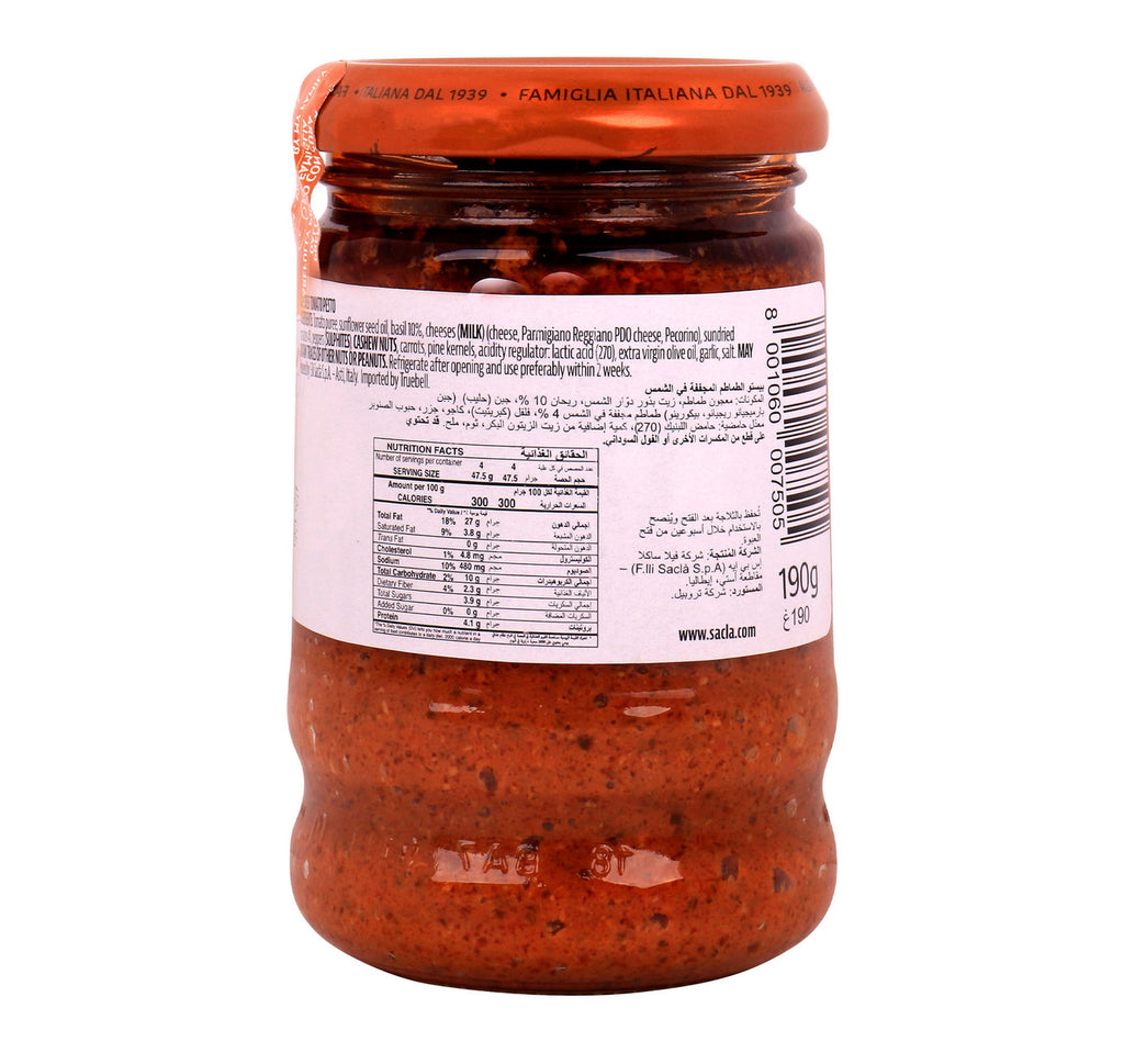 Sacla Basil & Tomato Sauce 190 g