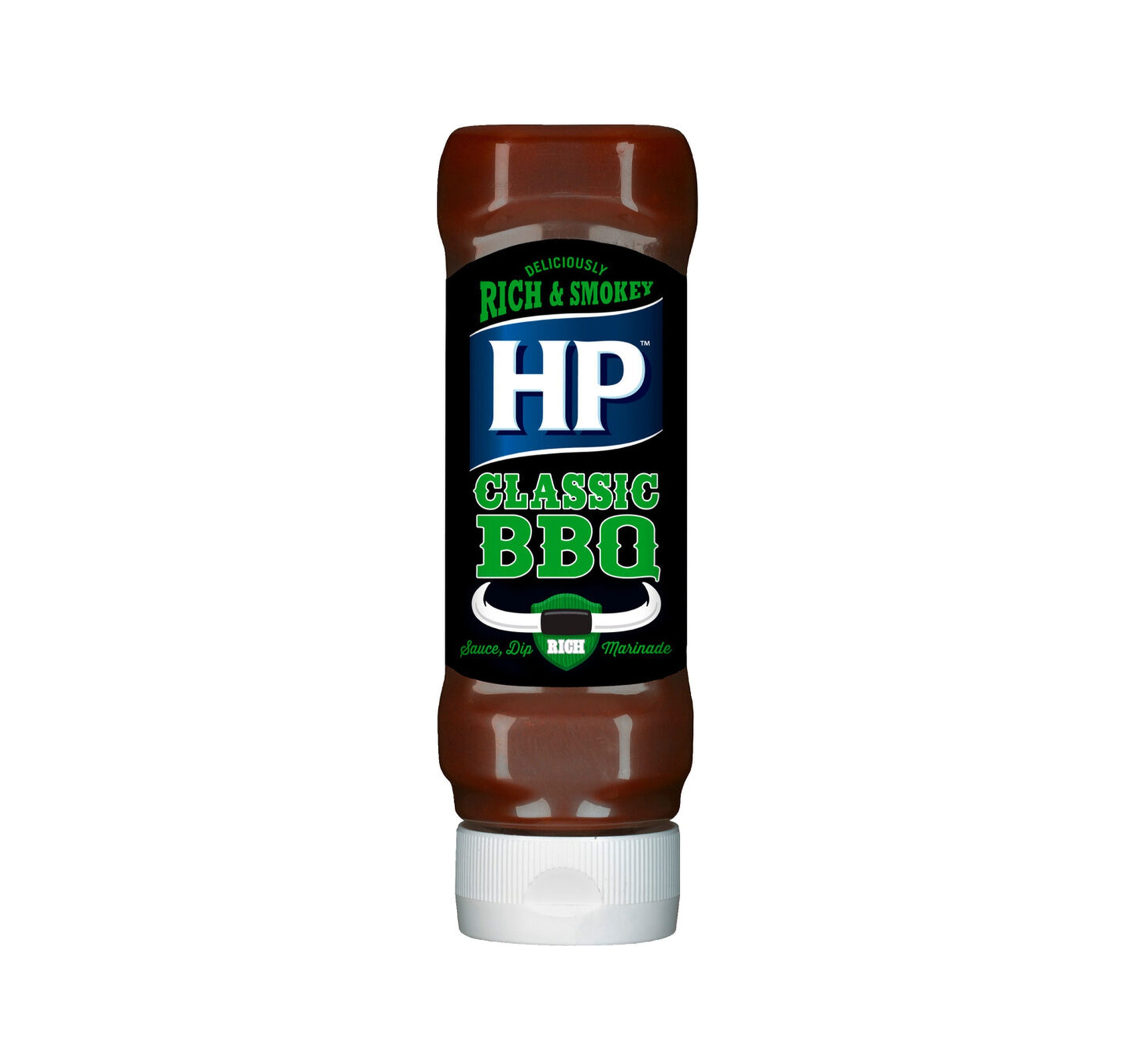 HP-BBQ-Classic-Wood-Smoke-Flavor-Sauce-Top-Down-Squeezy-Bottle-465-g