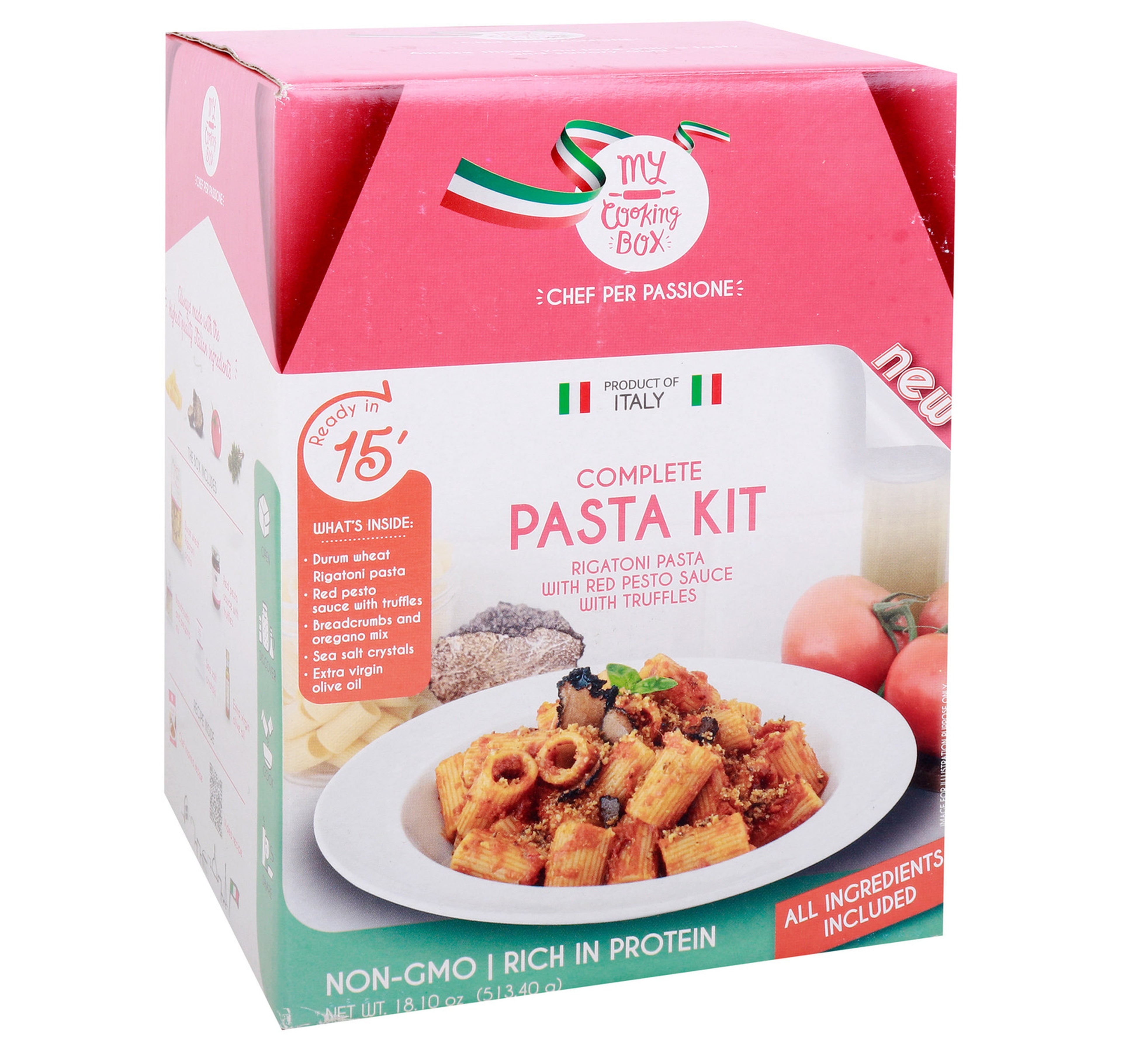 My Cooking Box Rigatoni Pasta with Red Pesto Sauce & Truffles 513.4 g