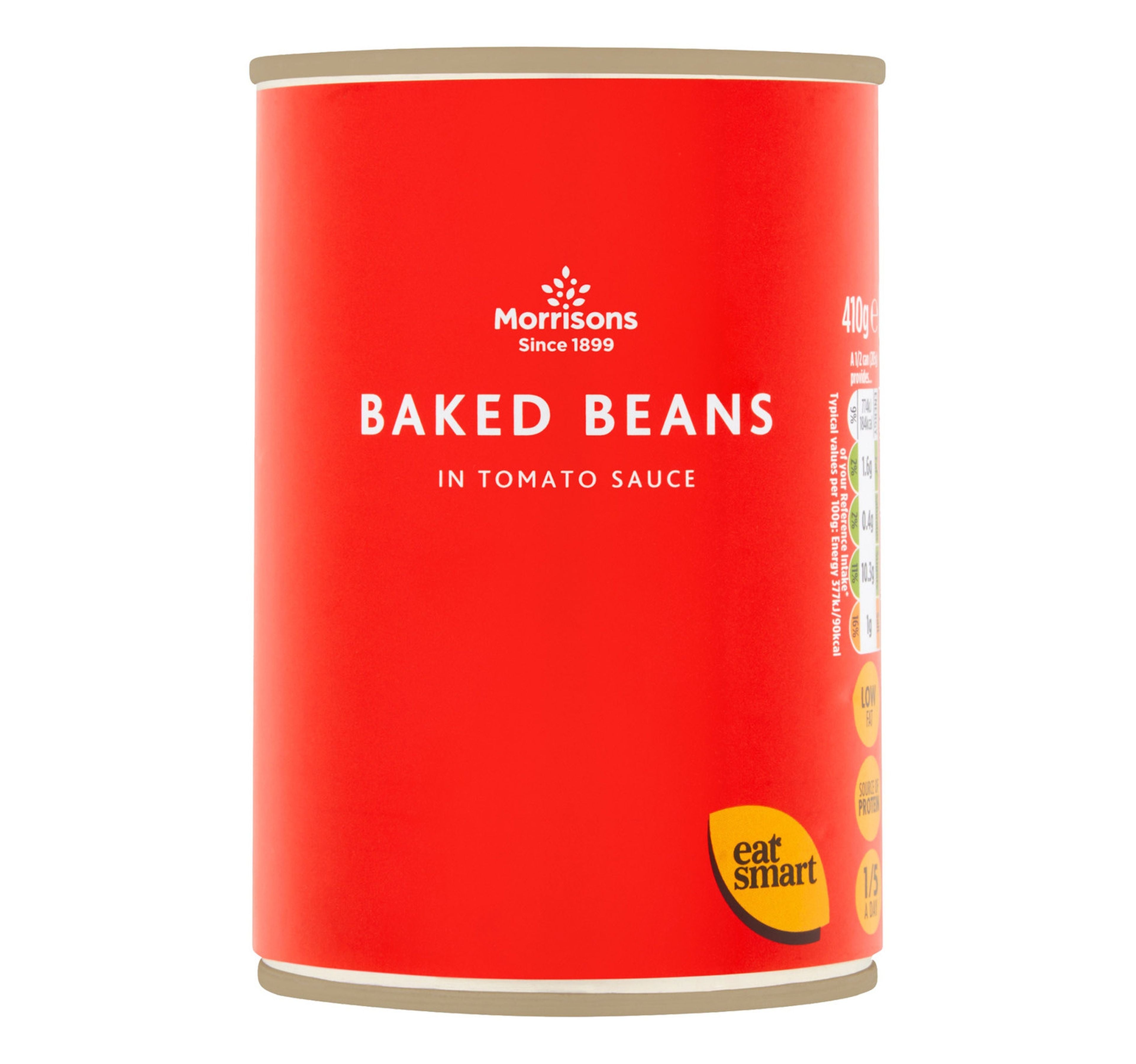 Morrison's Baked Beans In Tomato Sauce 410 g