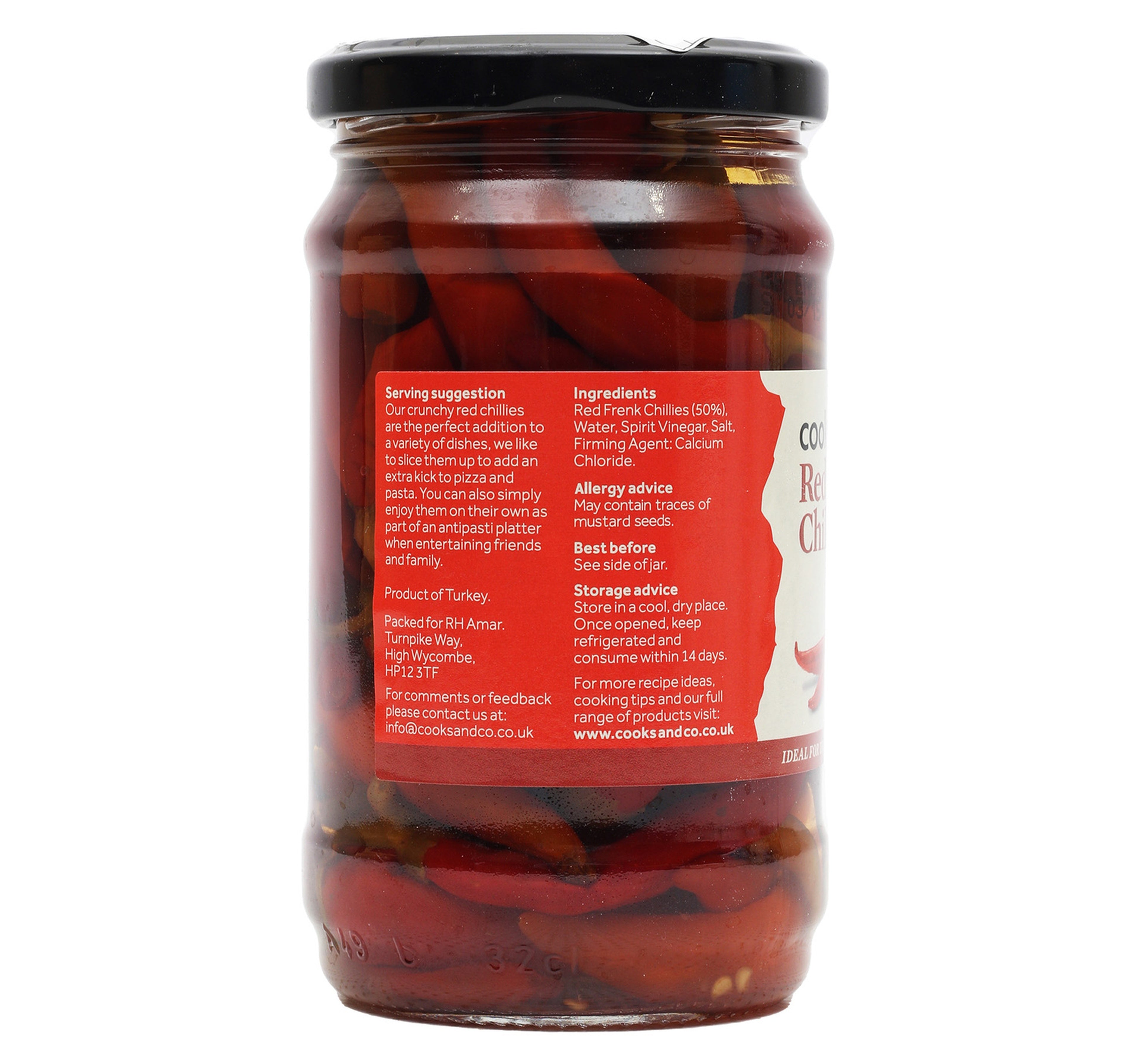 Cooks & Co Red Chillies 300 g