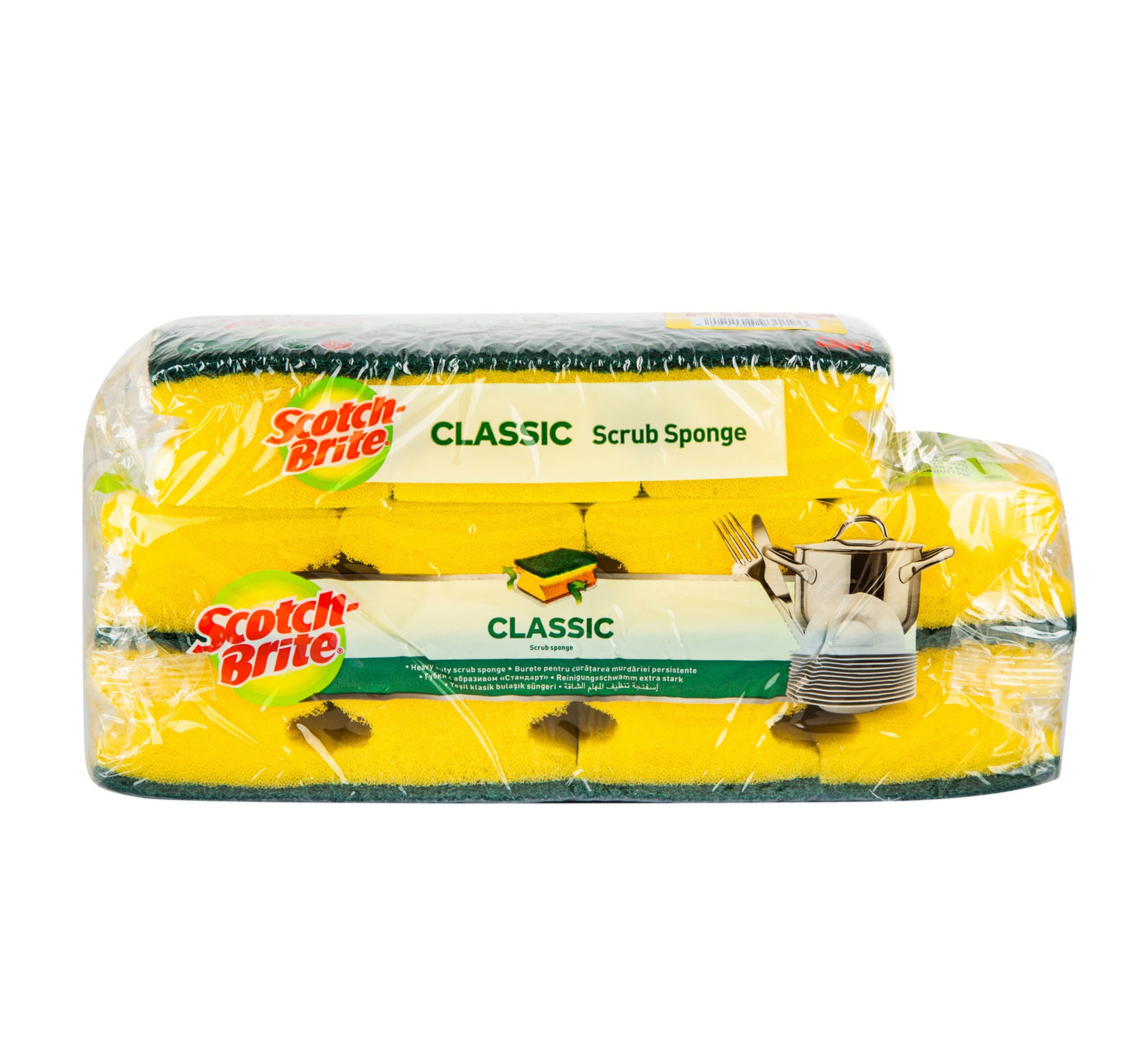 Scotch Brite Classic Scrub Sponge 8+3