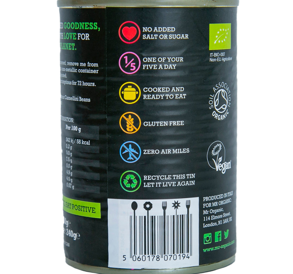 Mr. Organic Cannellini Beans 400 g