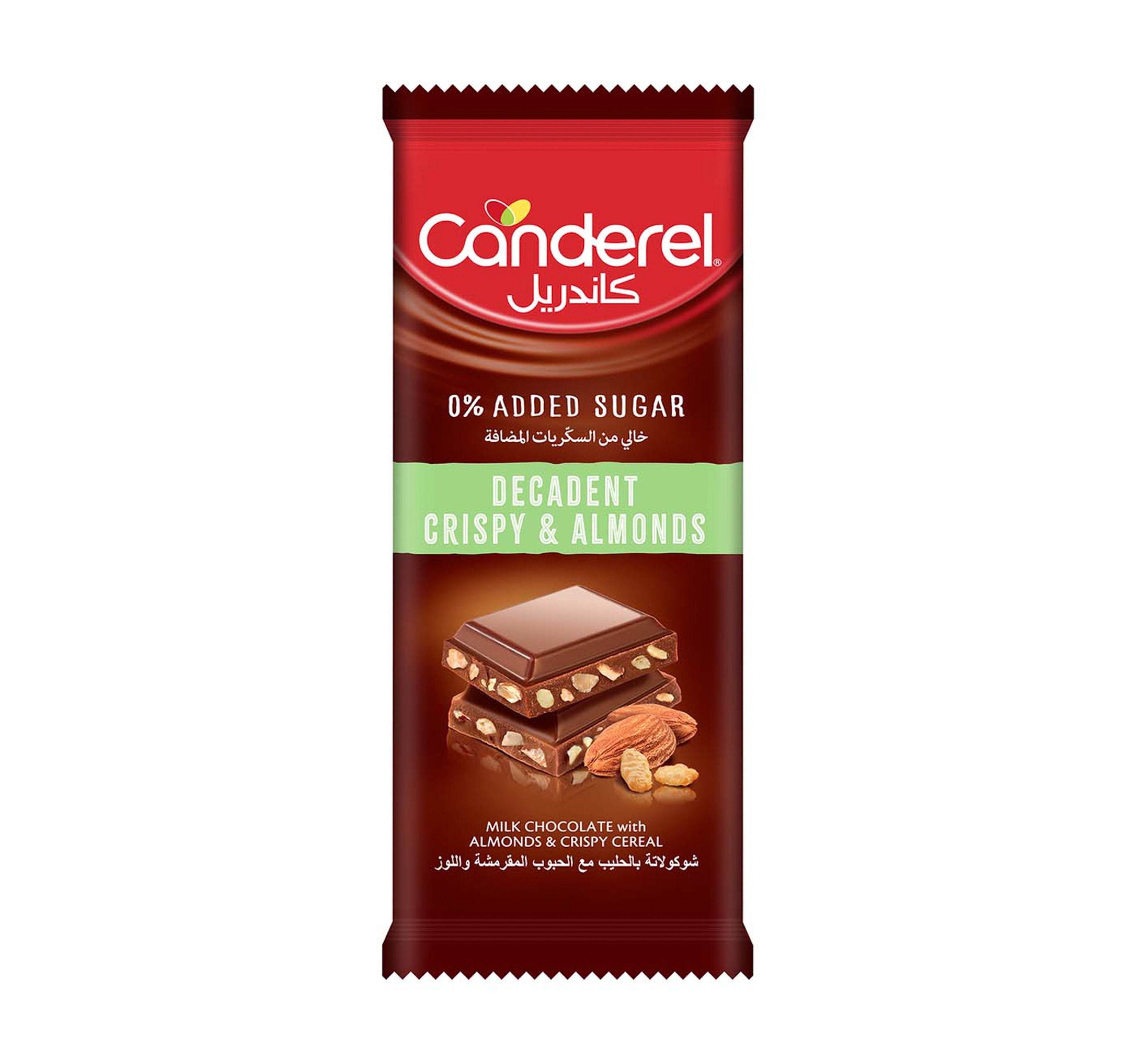 Canderel-0%-Added-Sugar-Decadent-Crispy-&-Almonds-Milk-Chocolate-100-g