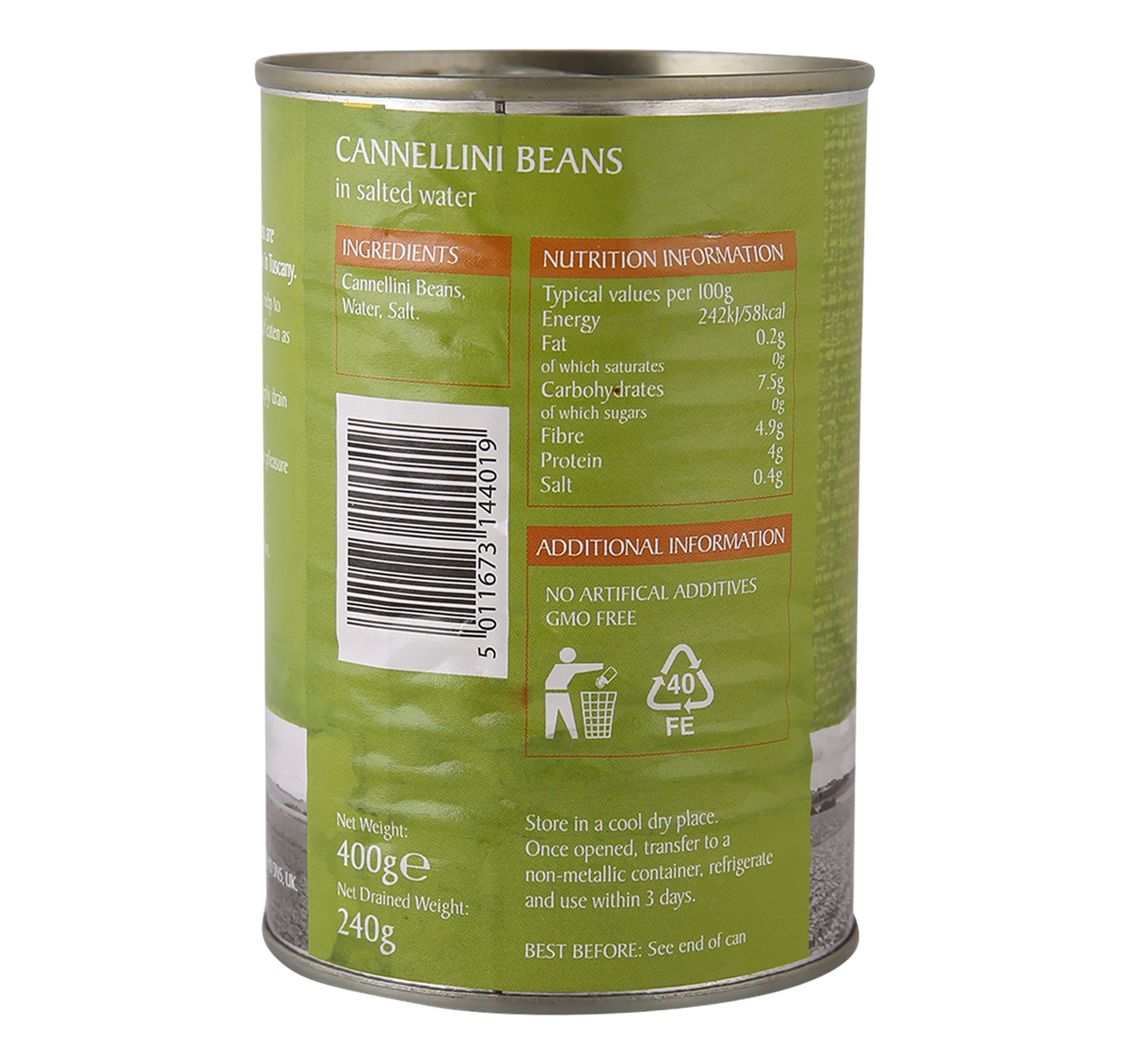 Epicure Cannellini Beans in Salted Water 400 g