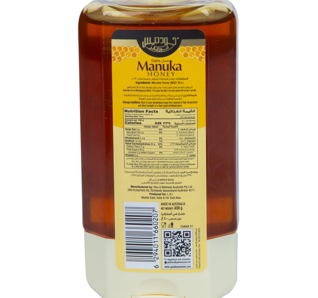 Goodness Forever Manuka Honey MGO 30+ 400 g