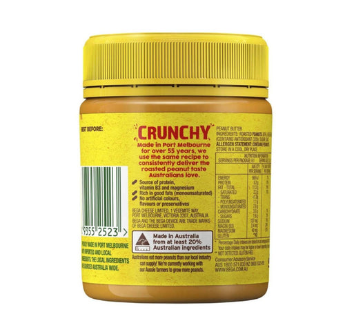 Bega Crunchy Peanut Butter 375 g