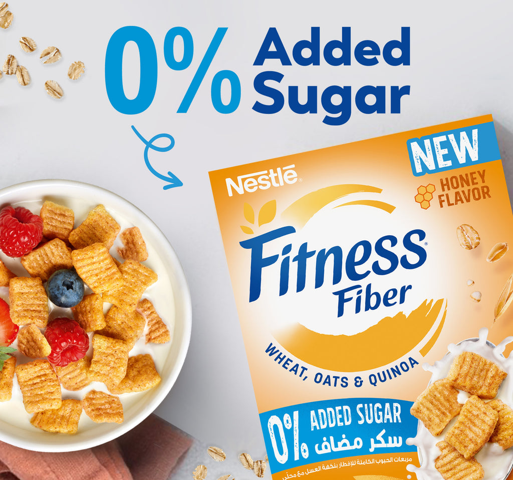 Nestle Fitness Fiber Honey Cereal No Added Sugar 310 g