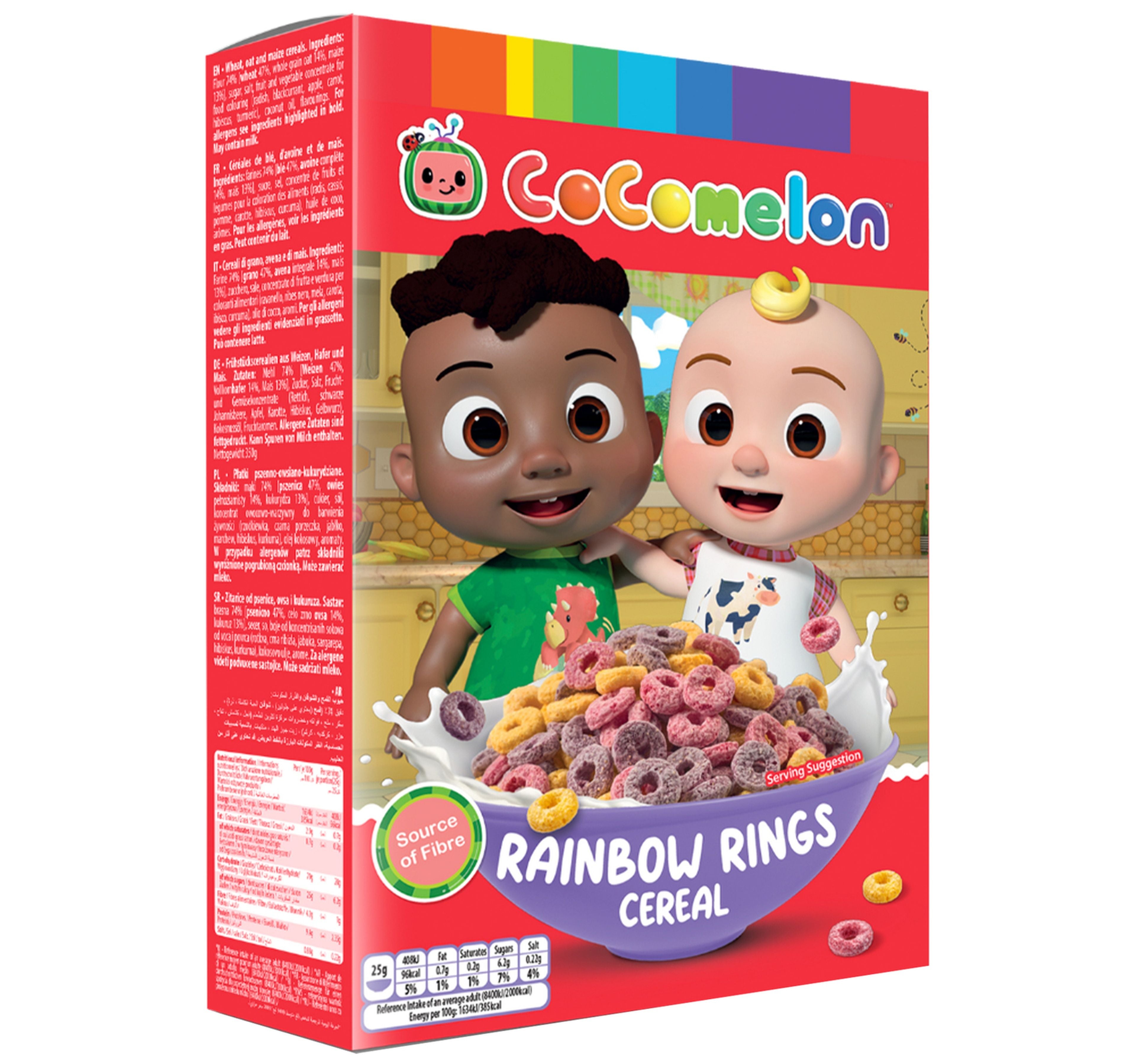 Cocomelon Rainbow Fruit Loop Cereal 350 g