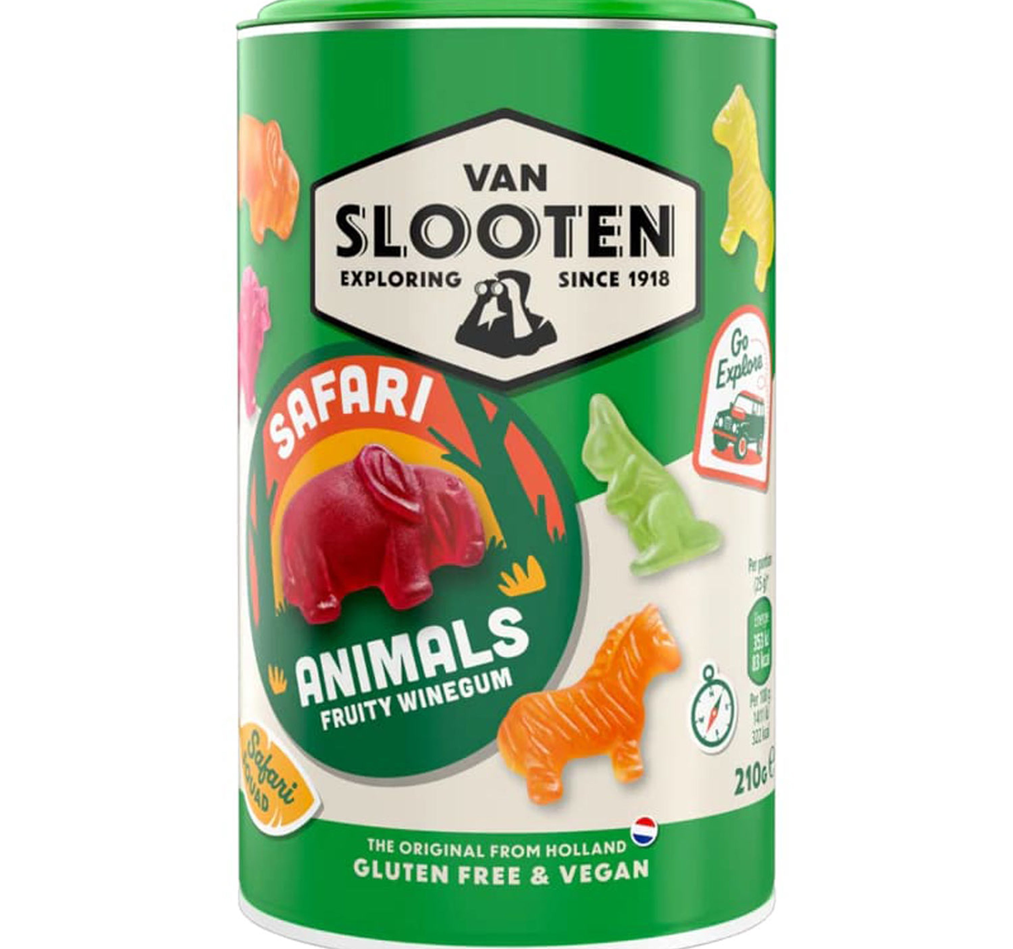 Van-Slooten-Safari-Animals-Fruity-Winegum-210-g