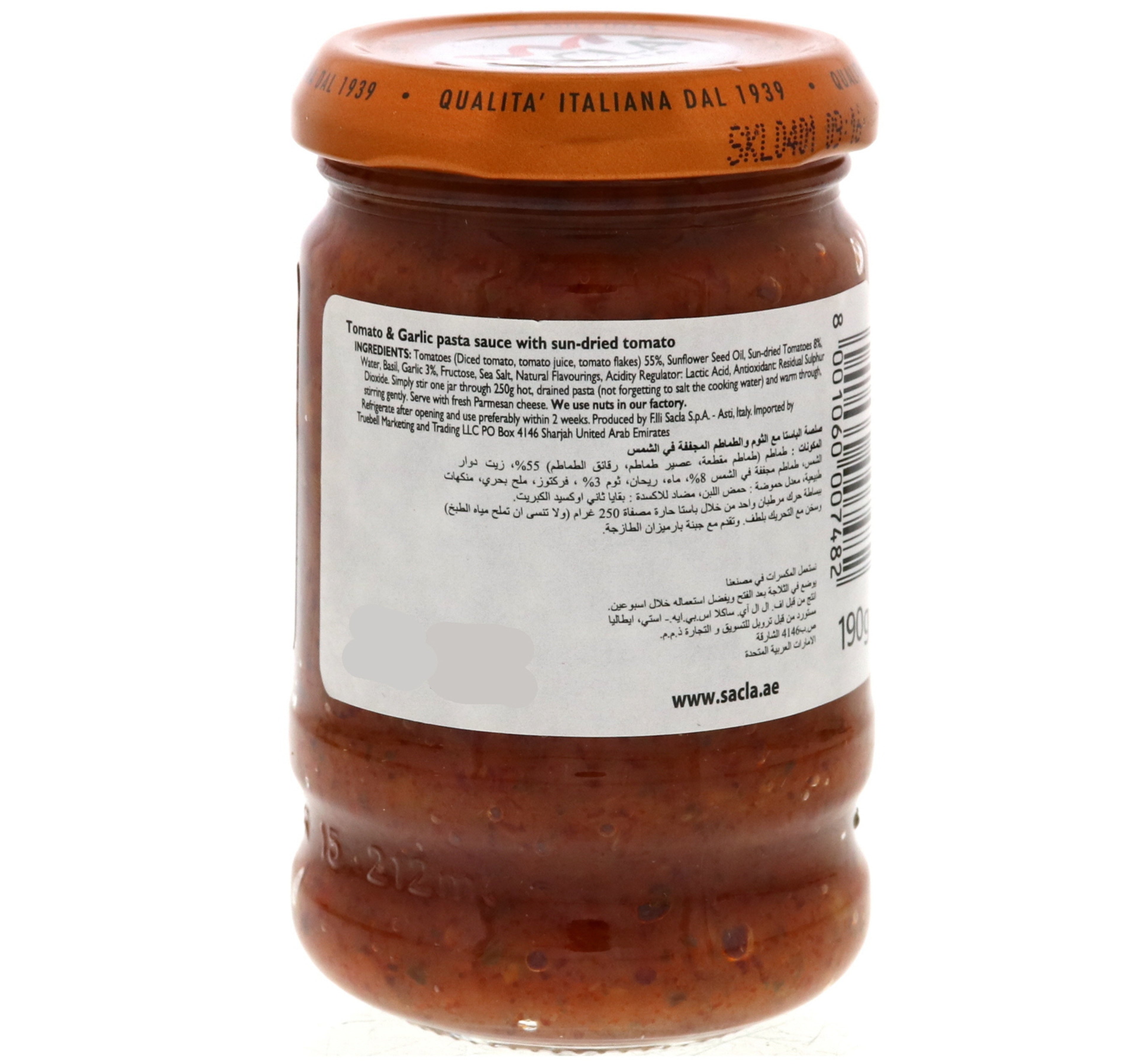 Sacla Tomato & Garlic Stir Through 190 g