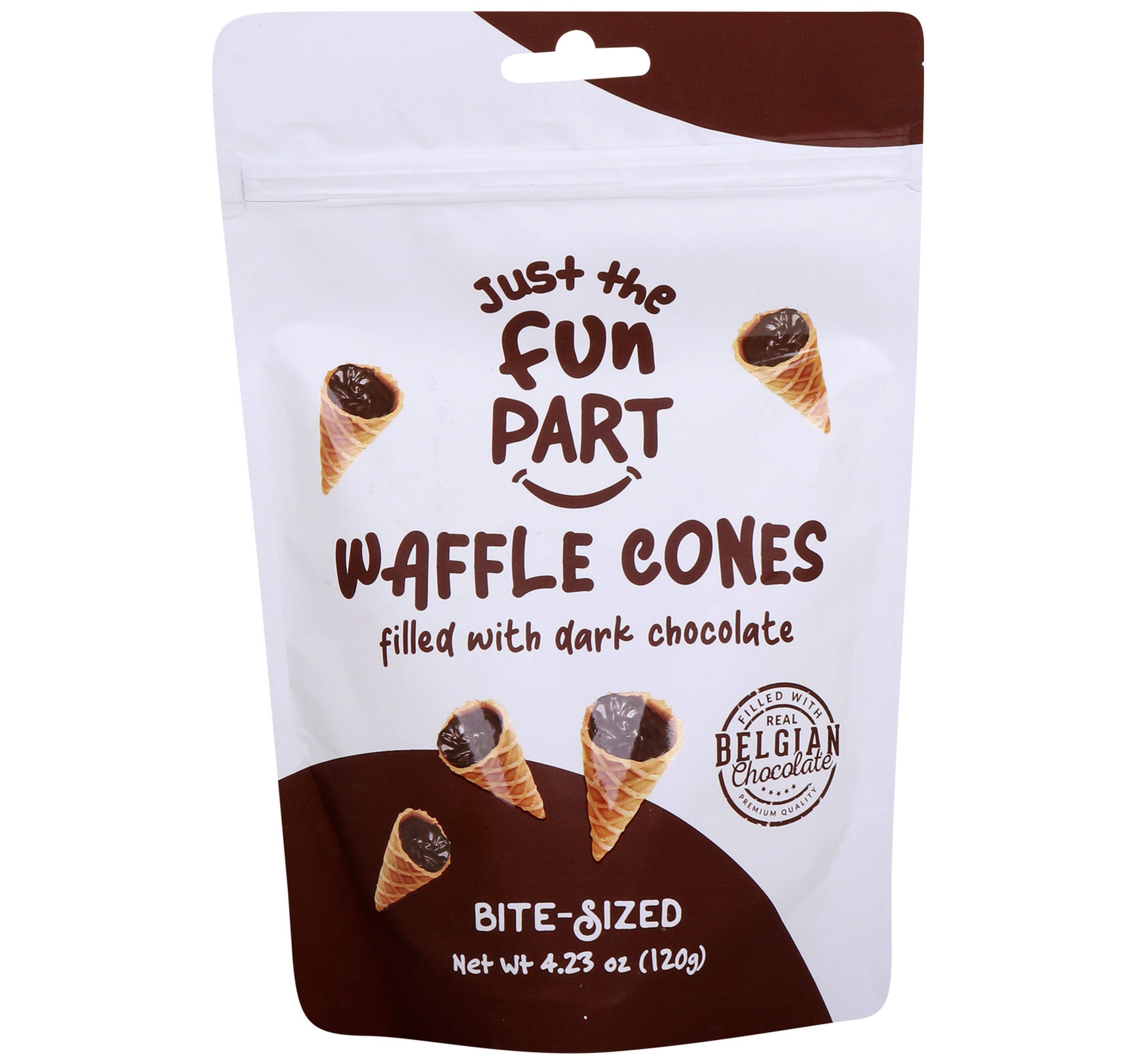 Evergreen-Just-The-Fun-Part-Waffle-Cones-Dark-Chocolate-120-g