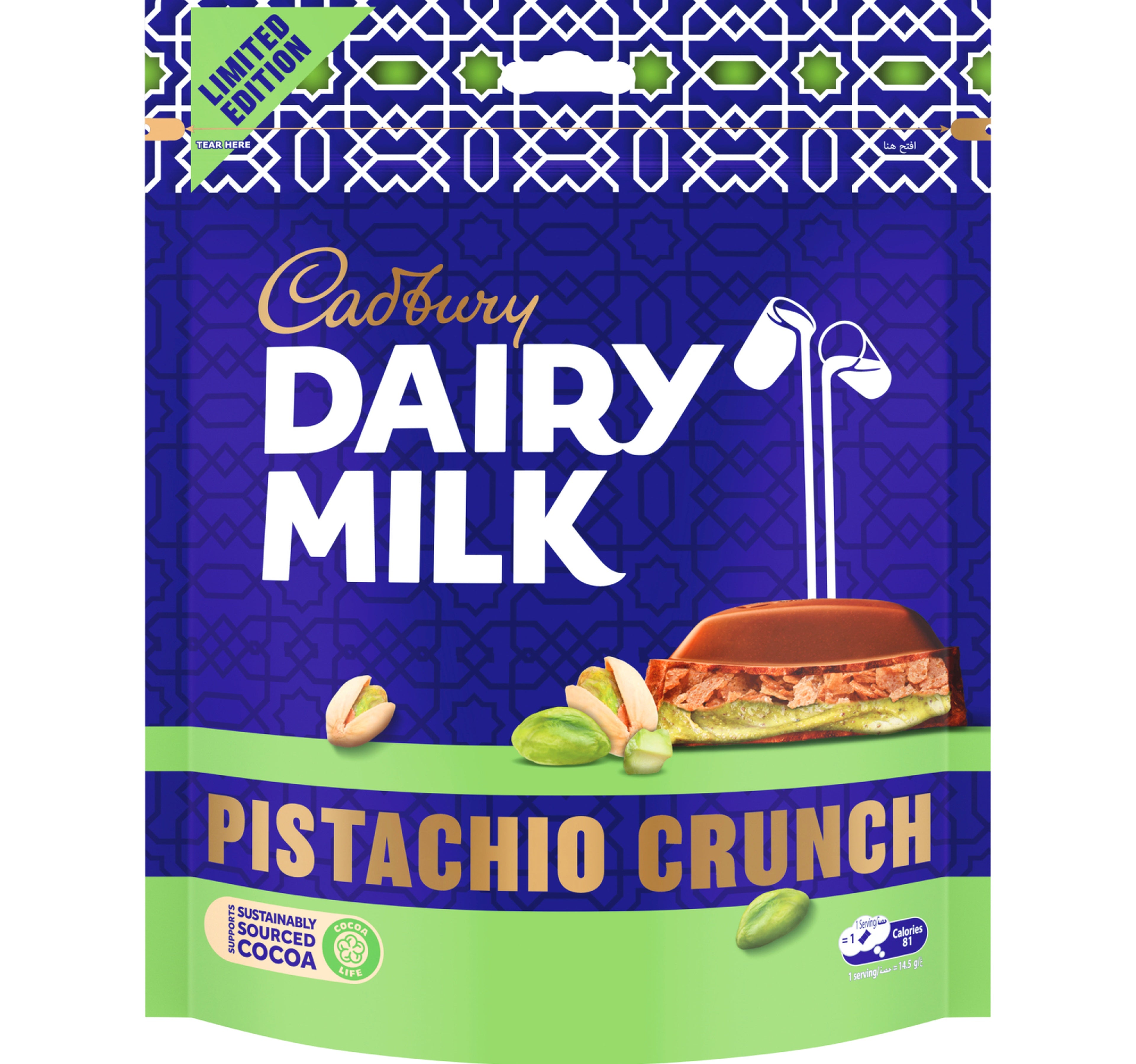 Cadbury-Dairy-Milk-Chocolate--with-Pistachio-Cream-&-Crispy-Flakes-Bags-145-g