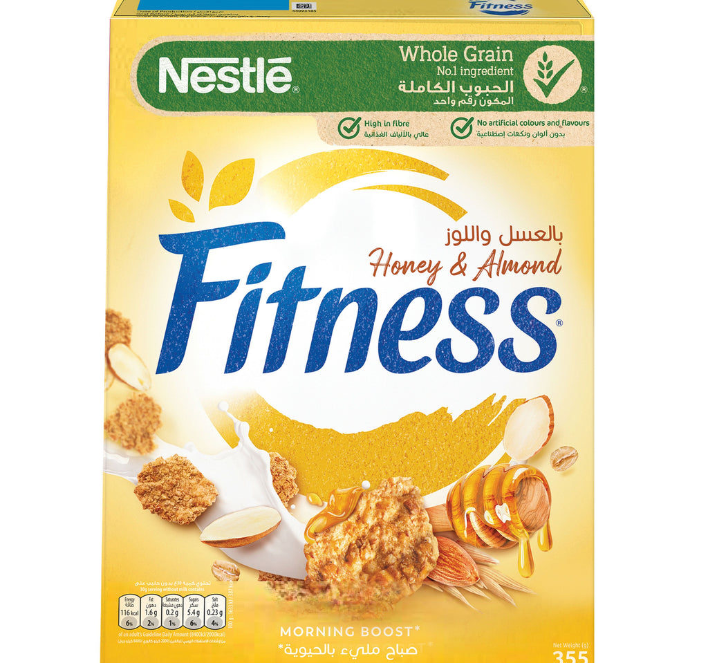 Nestle Fitness Honey & Almond Breakfast Cereal 355 g