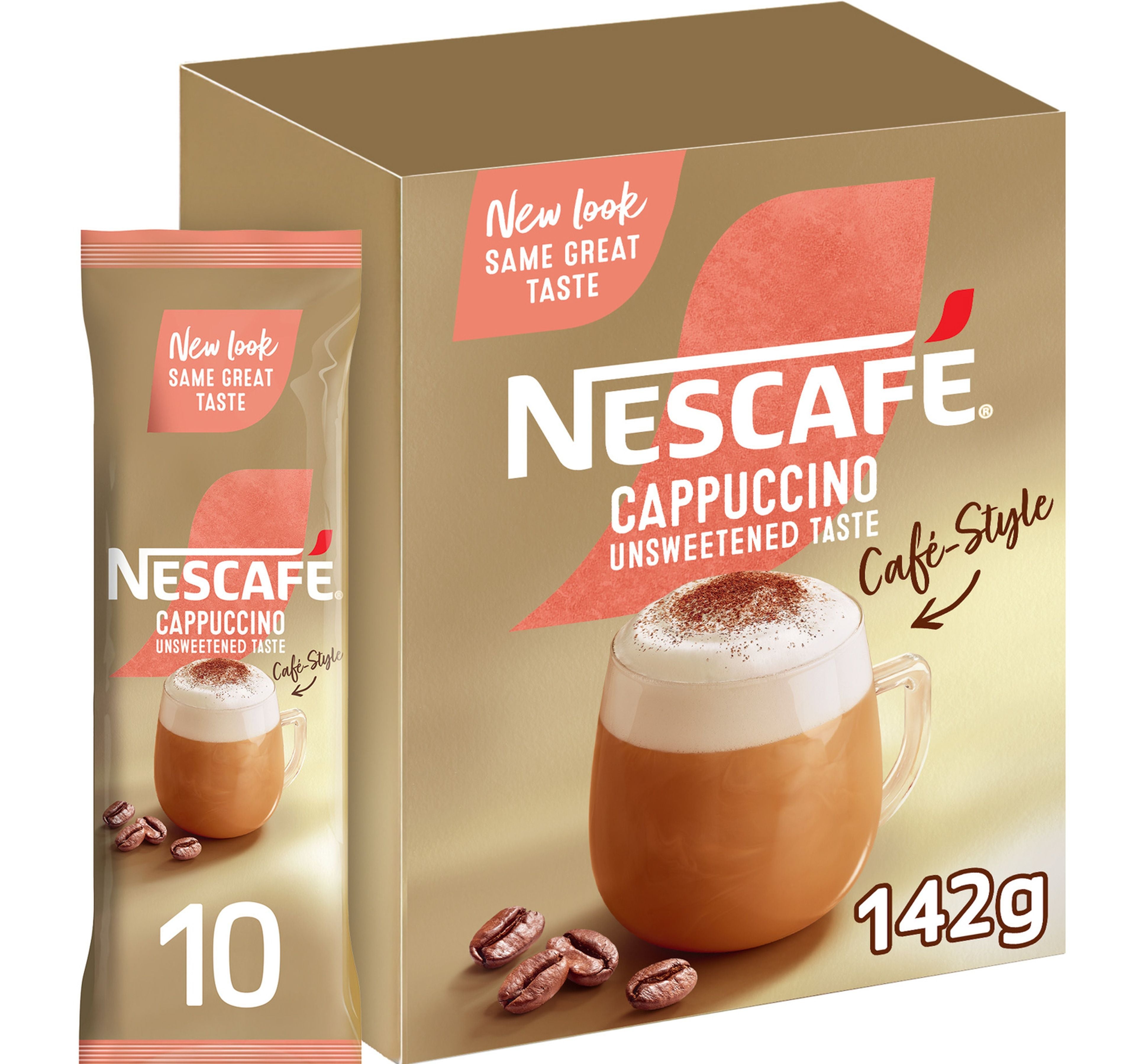 Nescafe Cappuccino Coffee Mix Unsweetened Taste 10 x 14.2 g