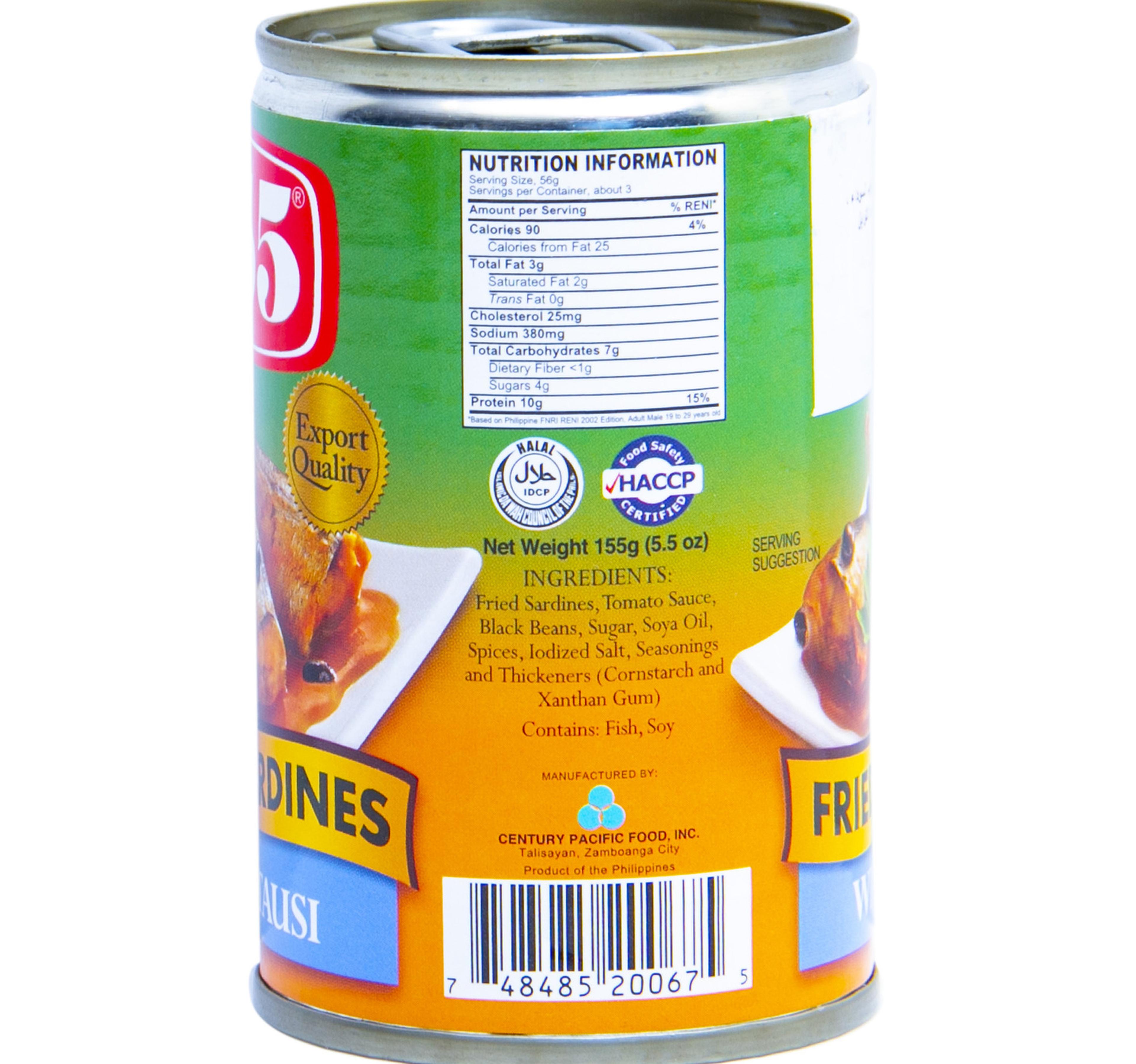 555 Fried Sardines With Tausi 155 g