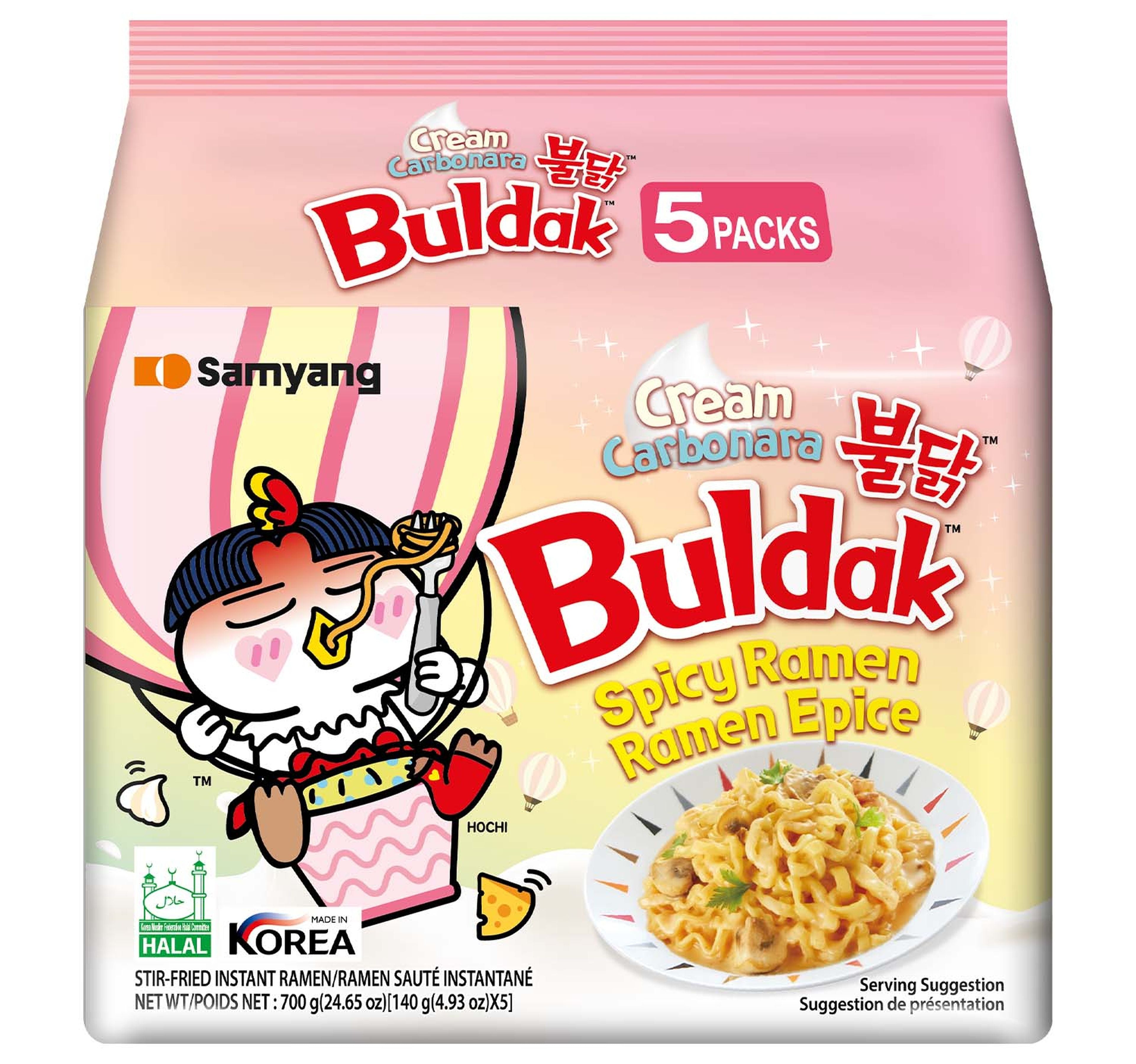 Samyang-Buldak-Cream-Carbonara-Hot-Chicken-Flavor-Sti-Fried-Instant-Ramen-5-x-140-g