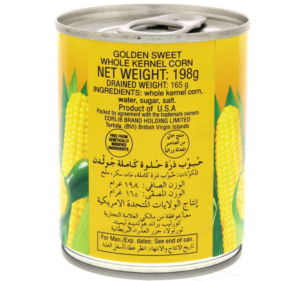 Libby's Golden Sweet Whole Kernel Corn 198 g
