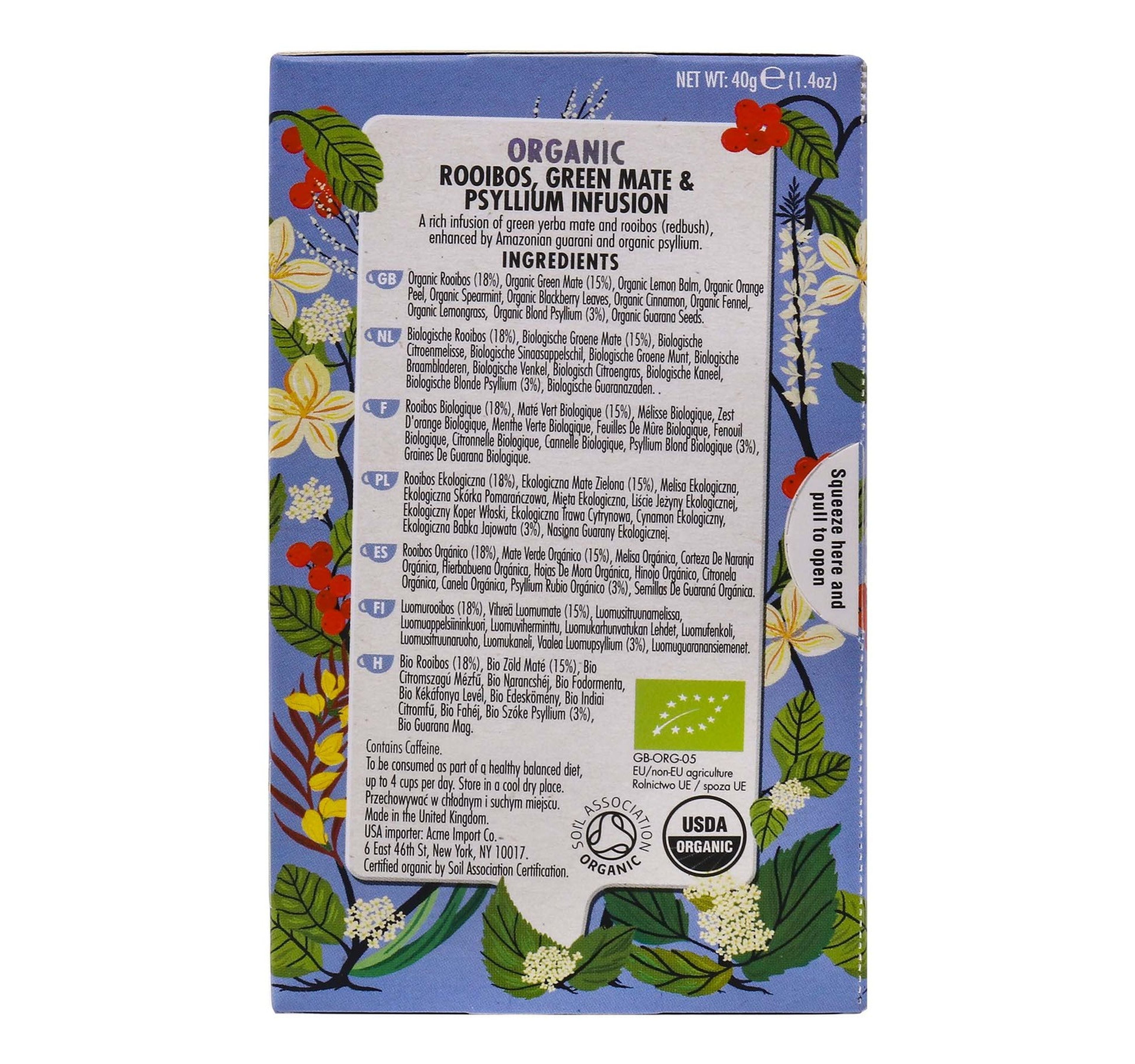 Heath& Heather Organic Botanical Slim Mate Tea 40 g