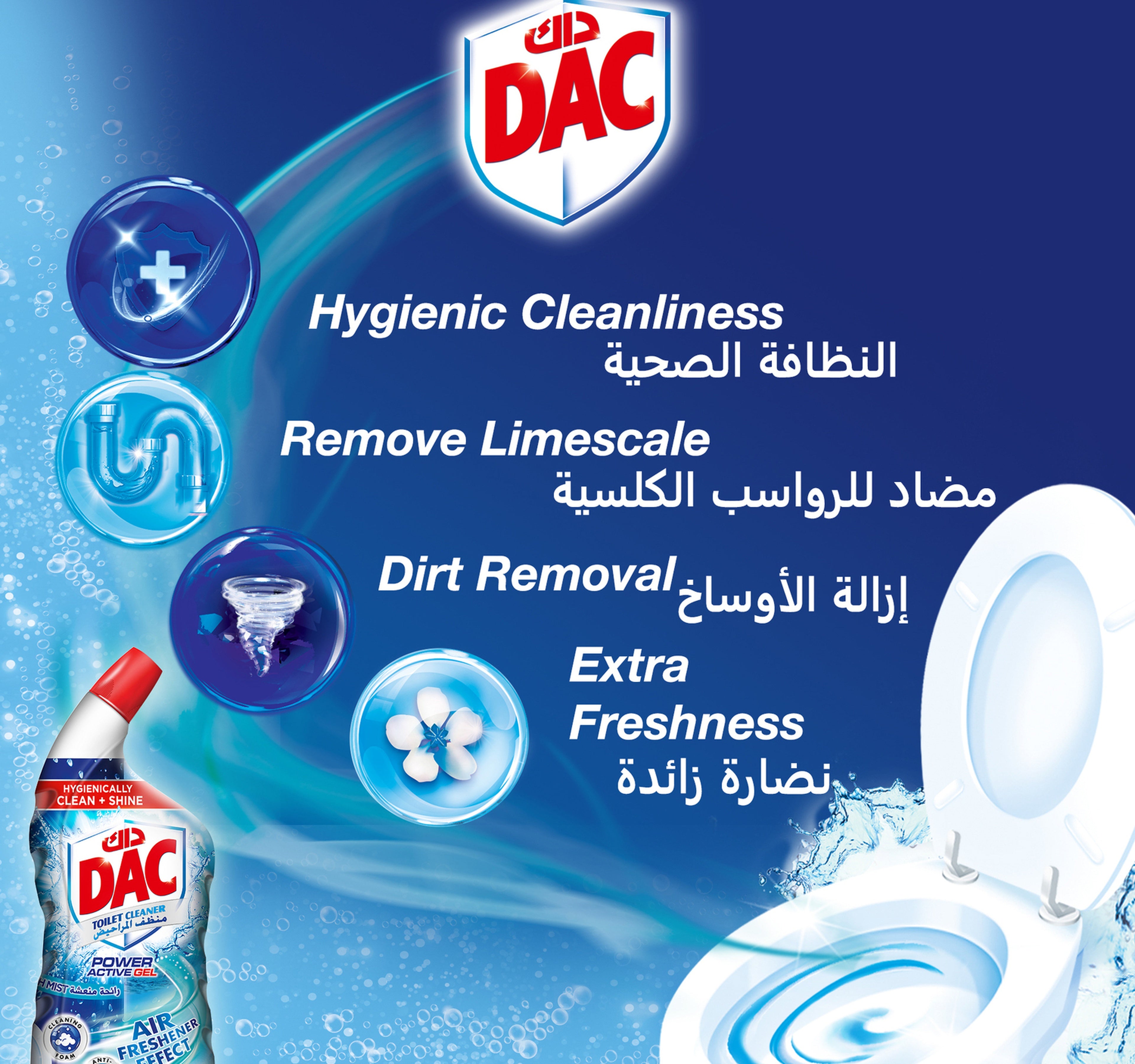 Dac Fresh Mint Toilet Cleaner 750 ml