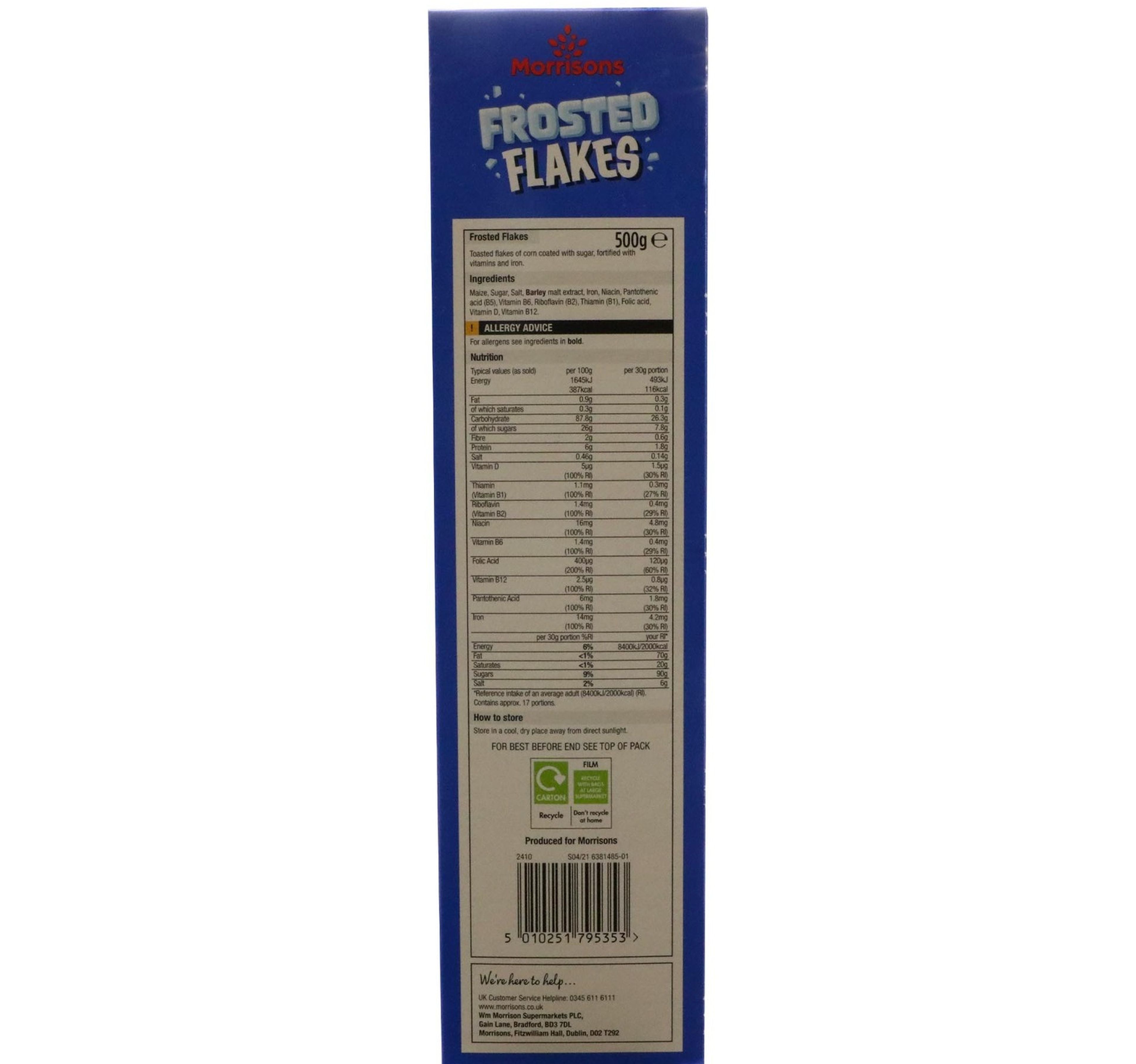 Morrisons Frosted Flakes 500 g