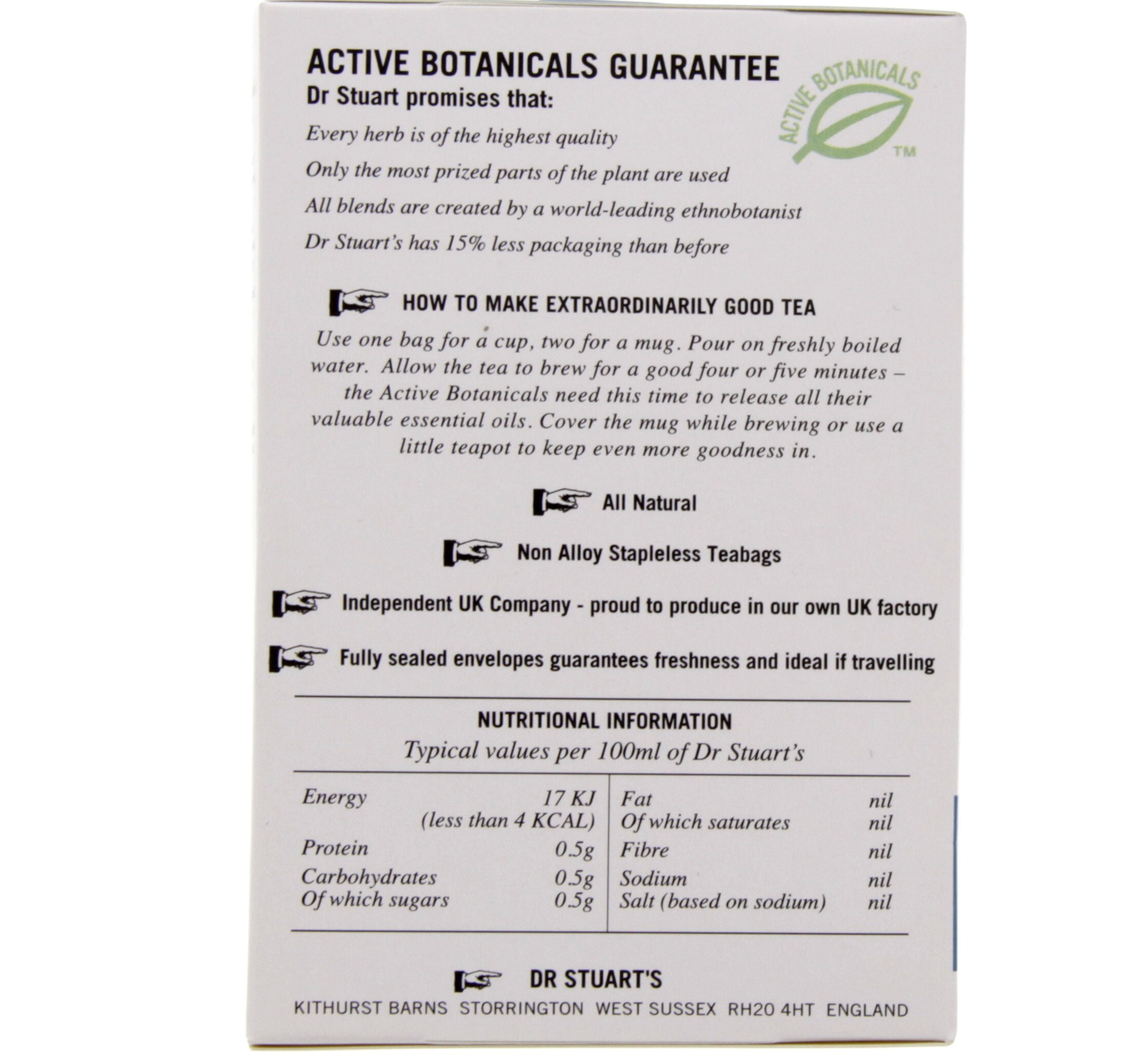 Dr Stuart's Liver Detox Naturally Caffeine Free Tea 15 pcs